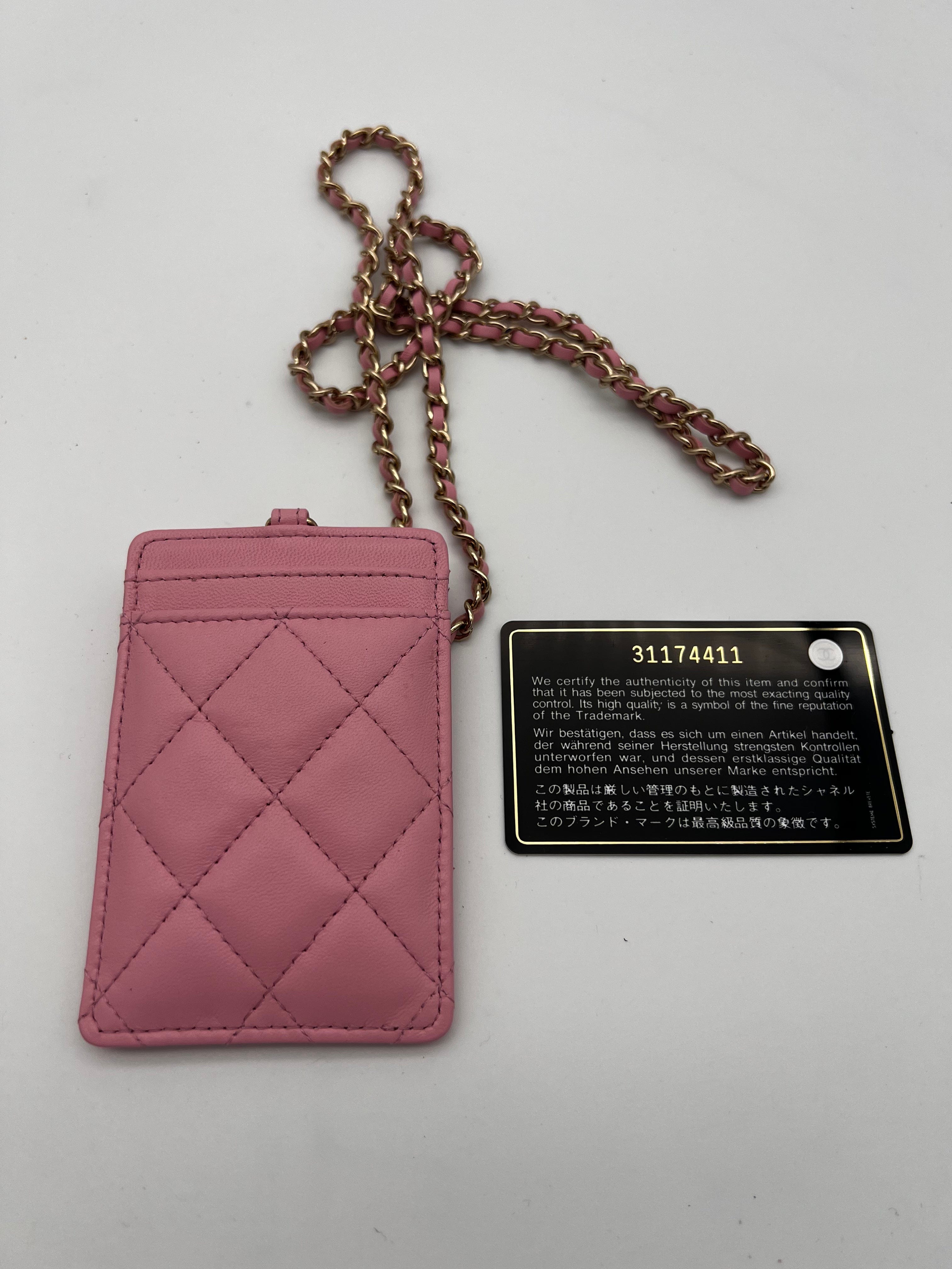 Chanel Chanel Pink Lambskin Lanyard  AVL1152 NEEDS ENTRUPY