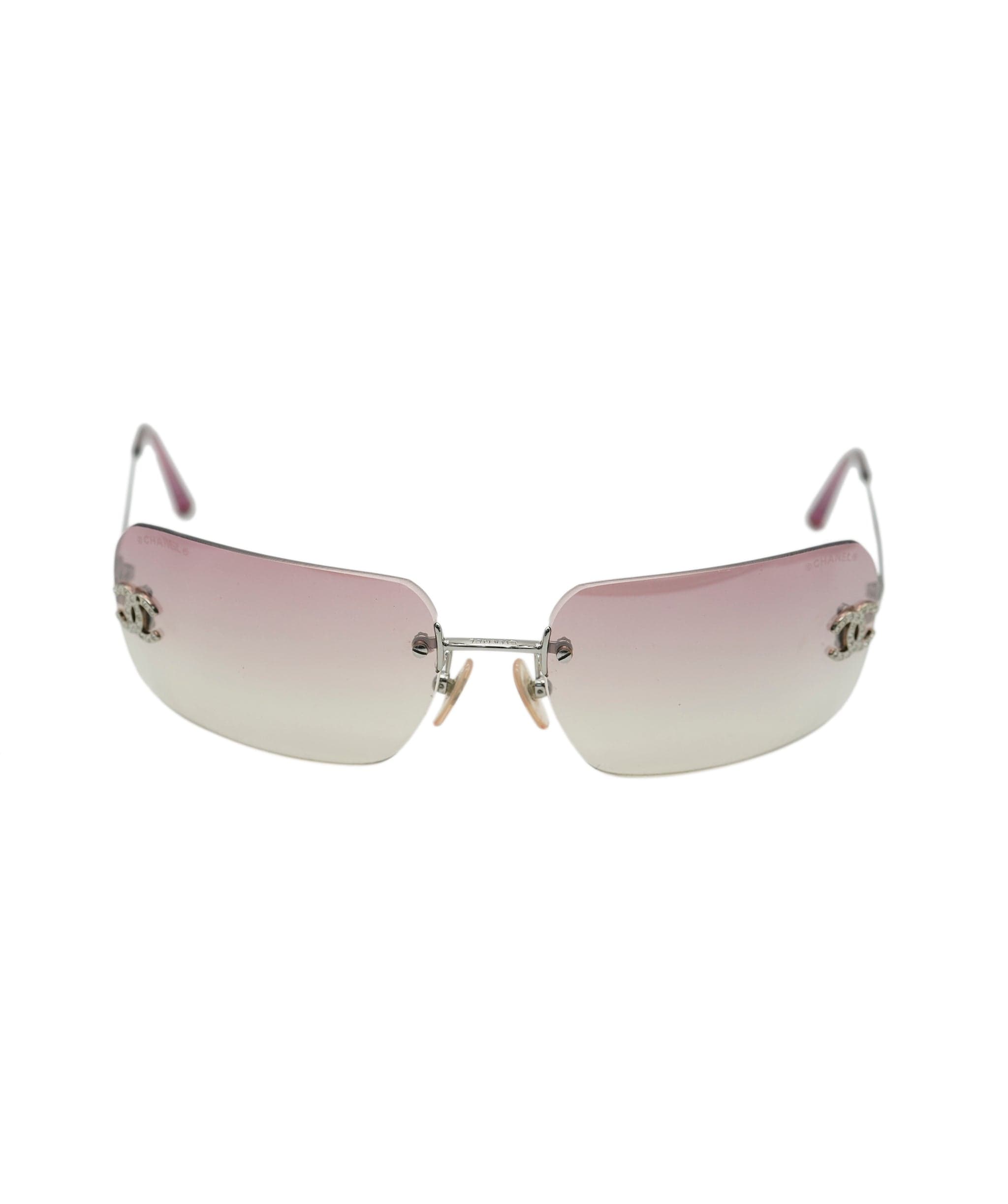 Chanel chanel rhinestone sunglasses pink AVC1186