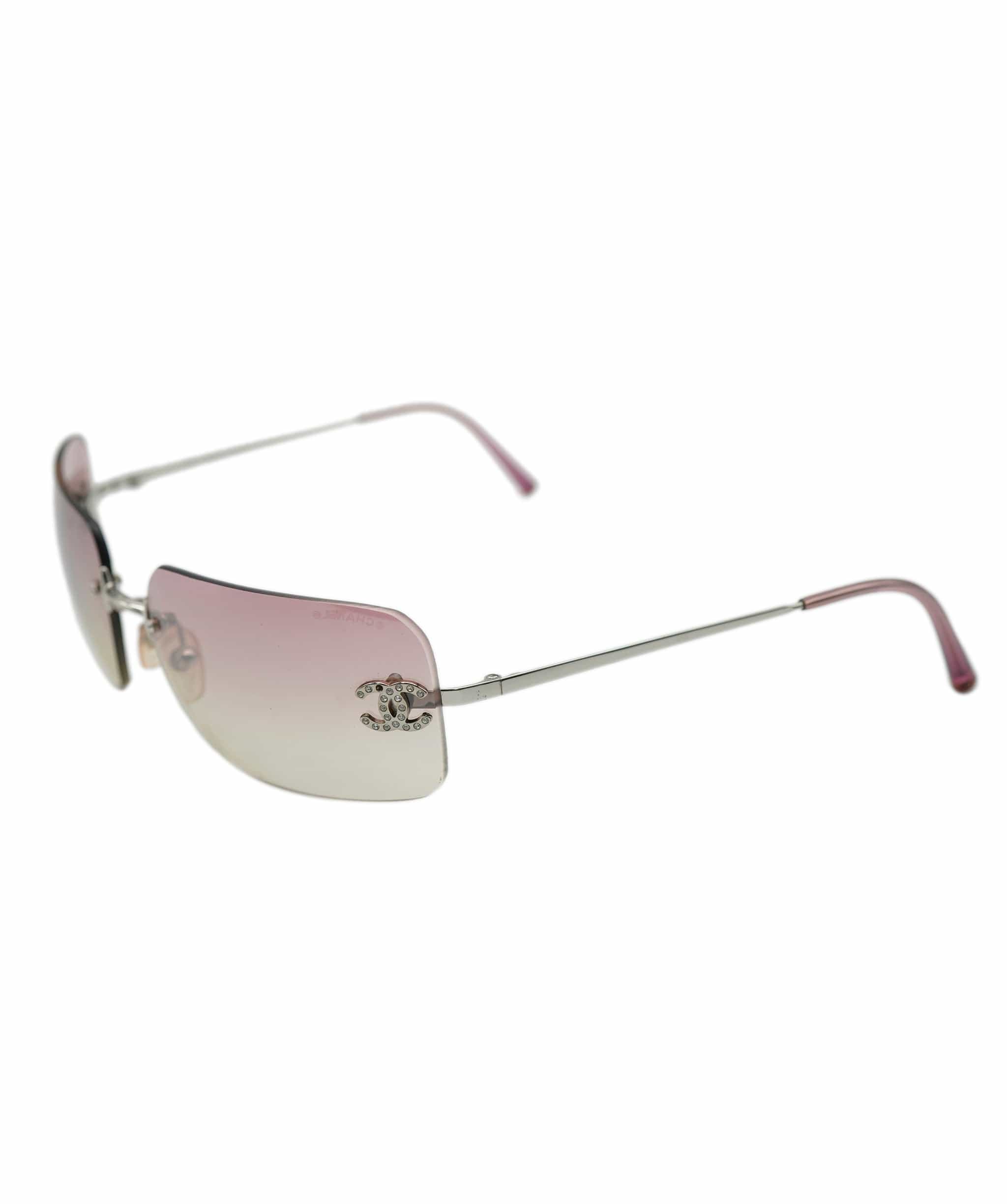 Chanel chanel rhinestone sunglasses pink AVC1186