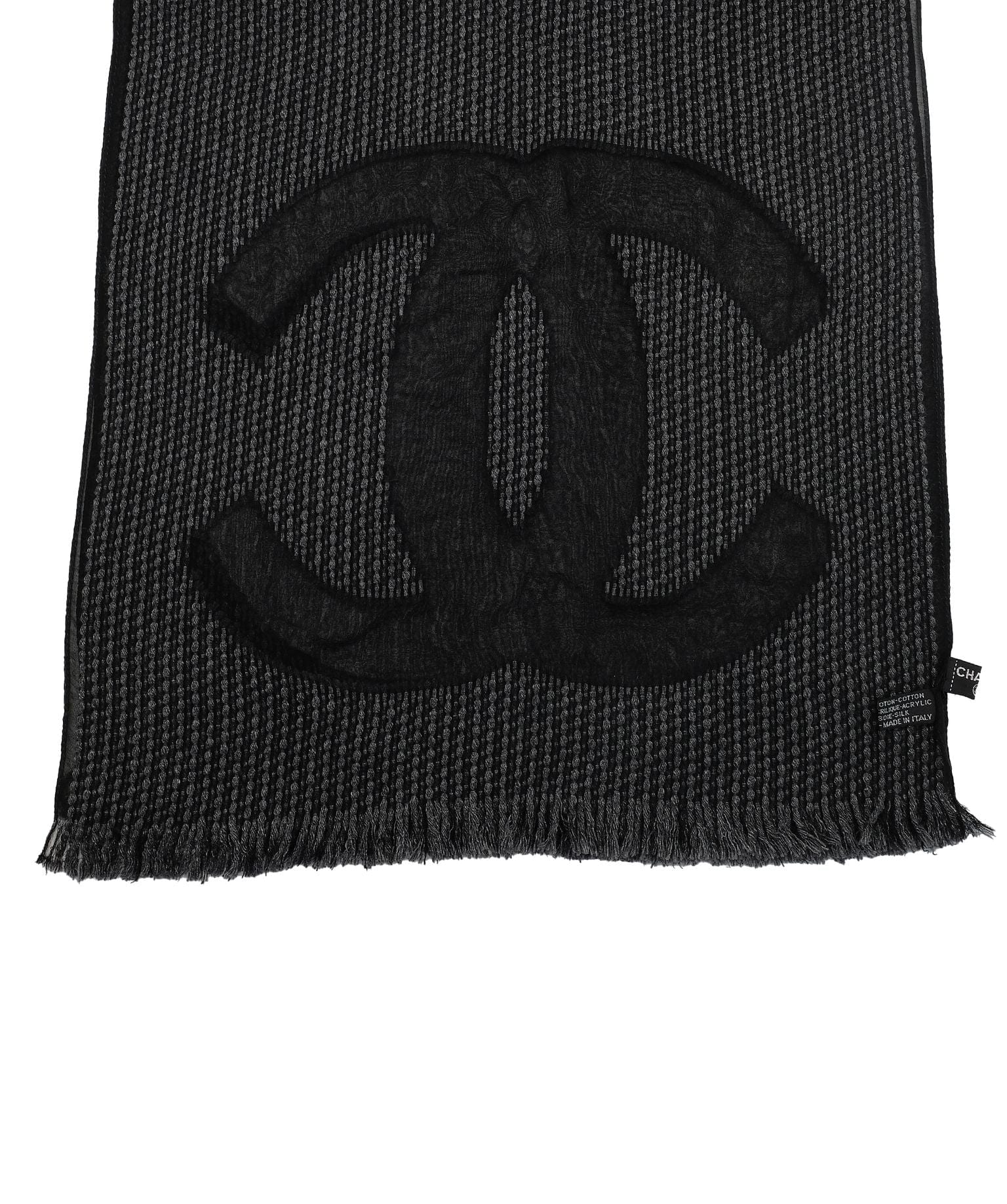 Chanel Chanel Scarf Black RJC2422