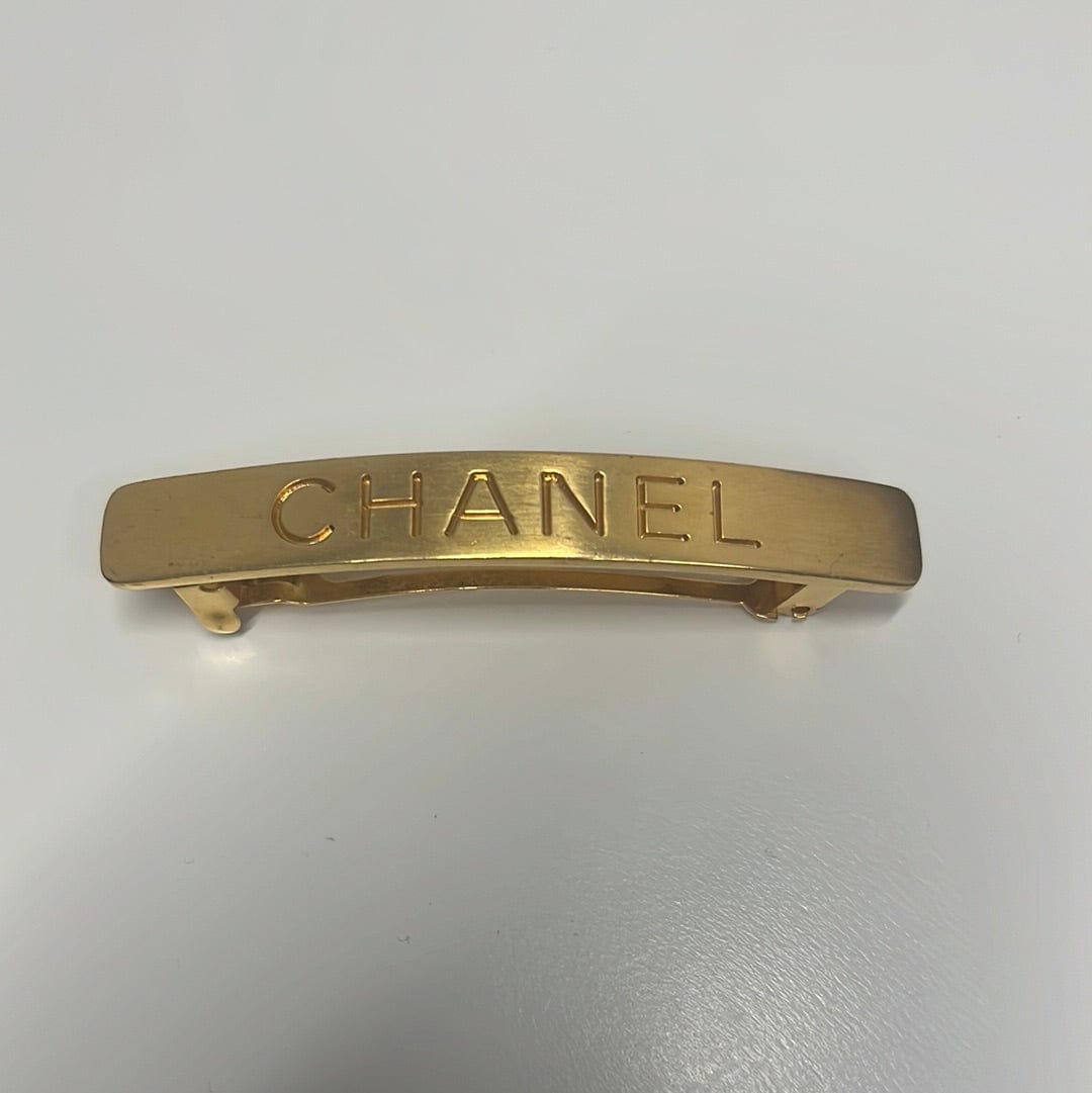 Chanel Chanel Small Gold Hair Barrette ASL8582