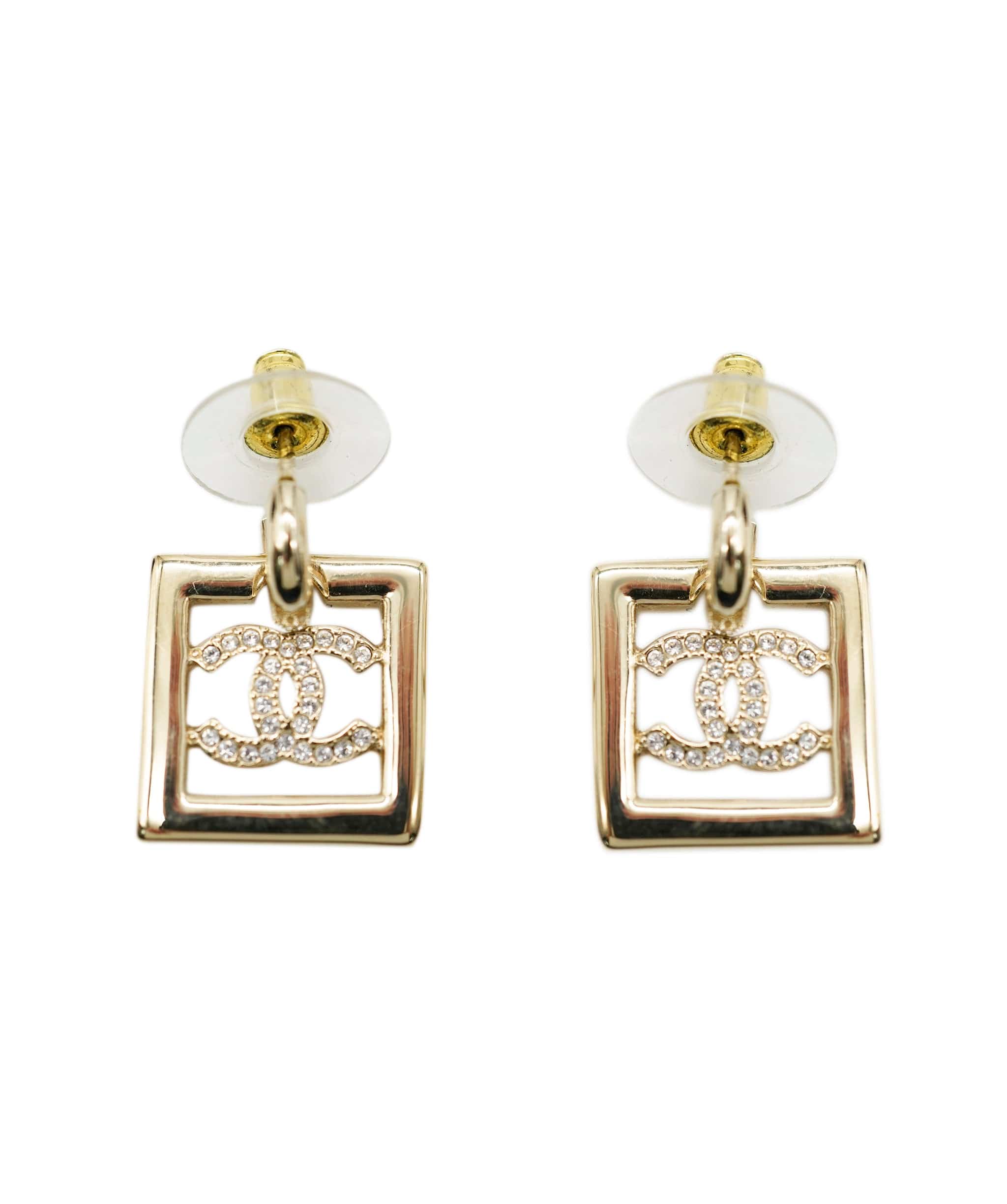 Chanel Chanel square CC drop earrings AJC0264