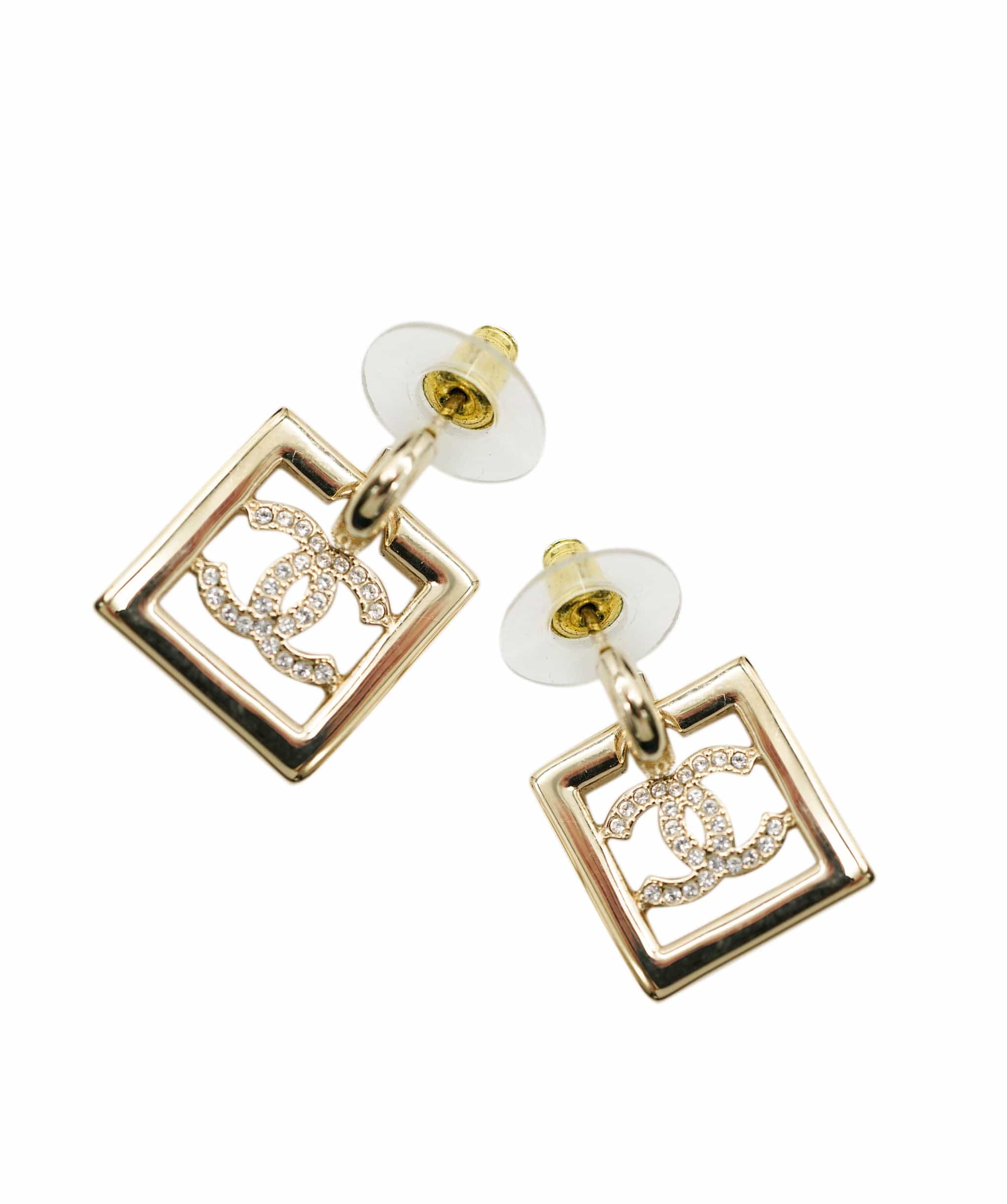 Chanel Chanel square CC drop earrings AJC0264