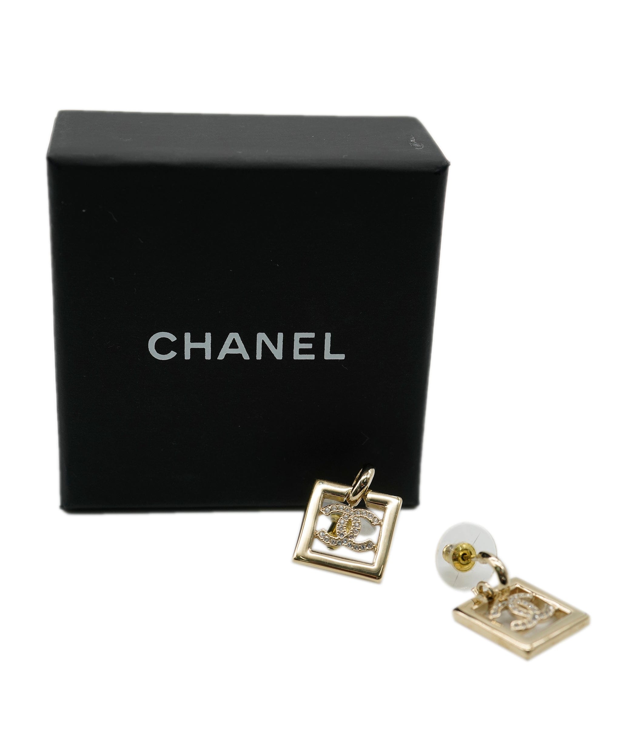 Chanel Chanel square CC drop earrings AJC0264