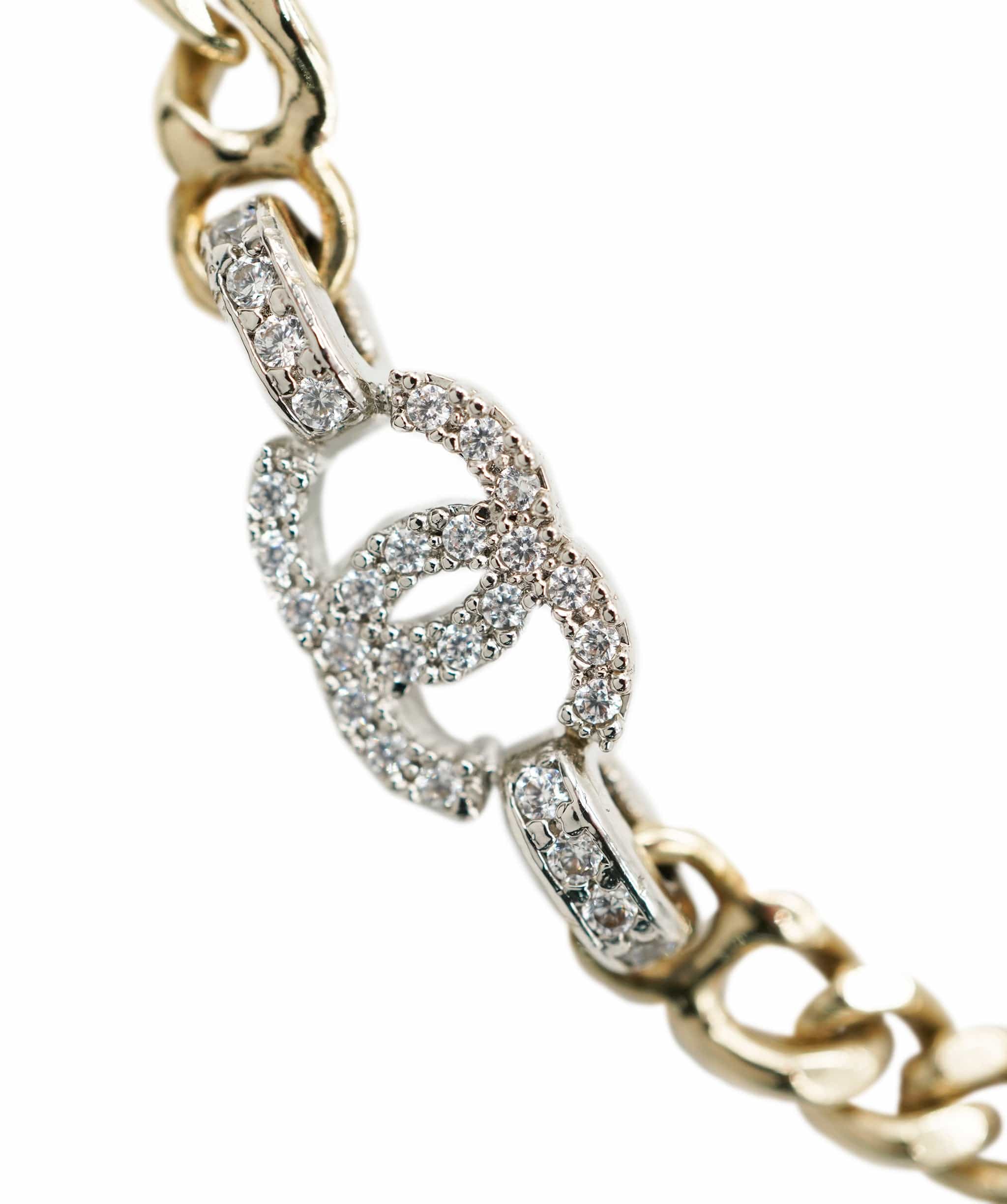 Chanel Chanel triple cc crystal choker ALC0864