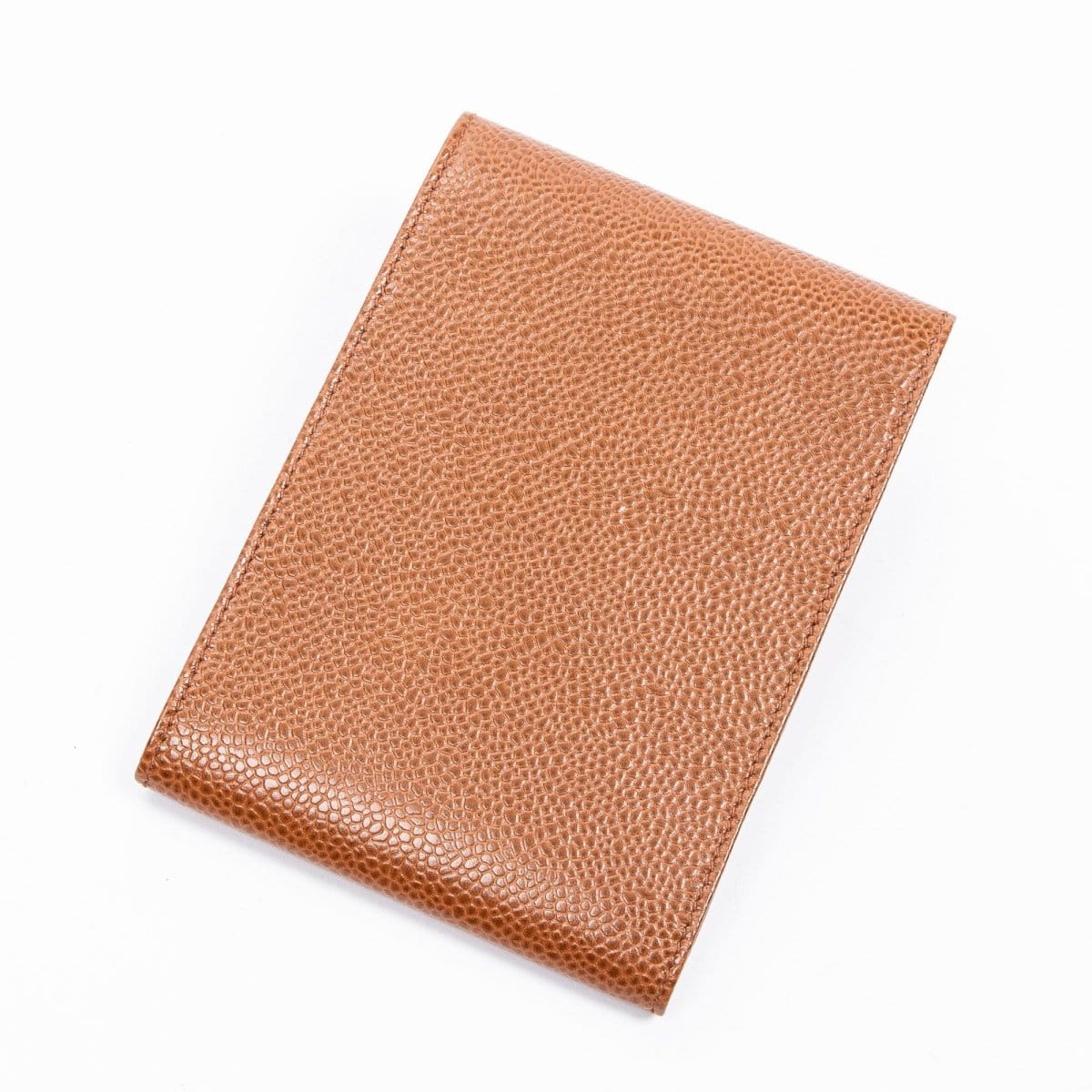 2. Lp x christos Chanel Tan Brown Caviar Skin Check Book Holder - AWL2319