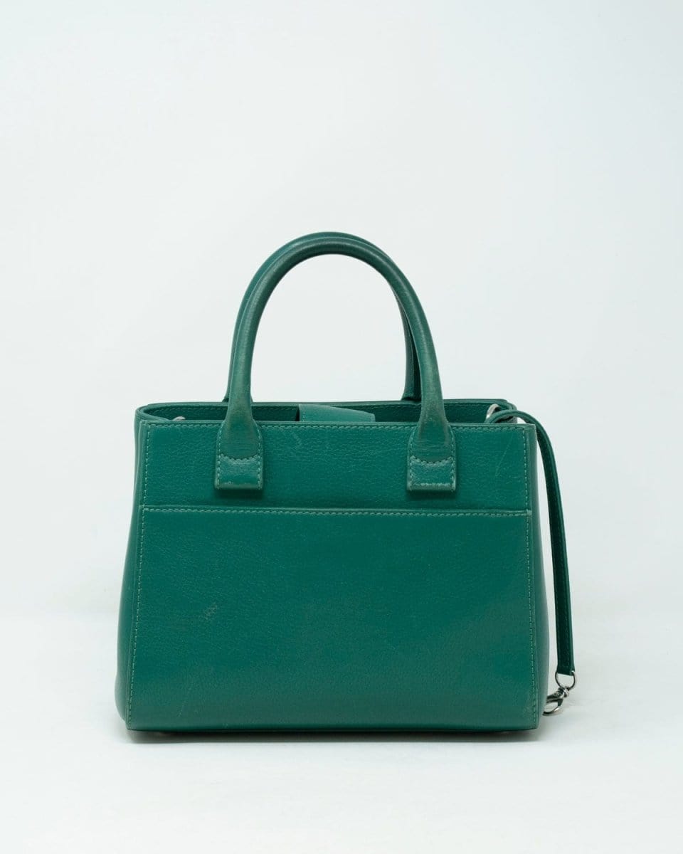 27. Lp x christos Chanel Teal small tote Silver hardware - ADL1735