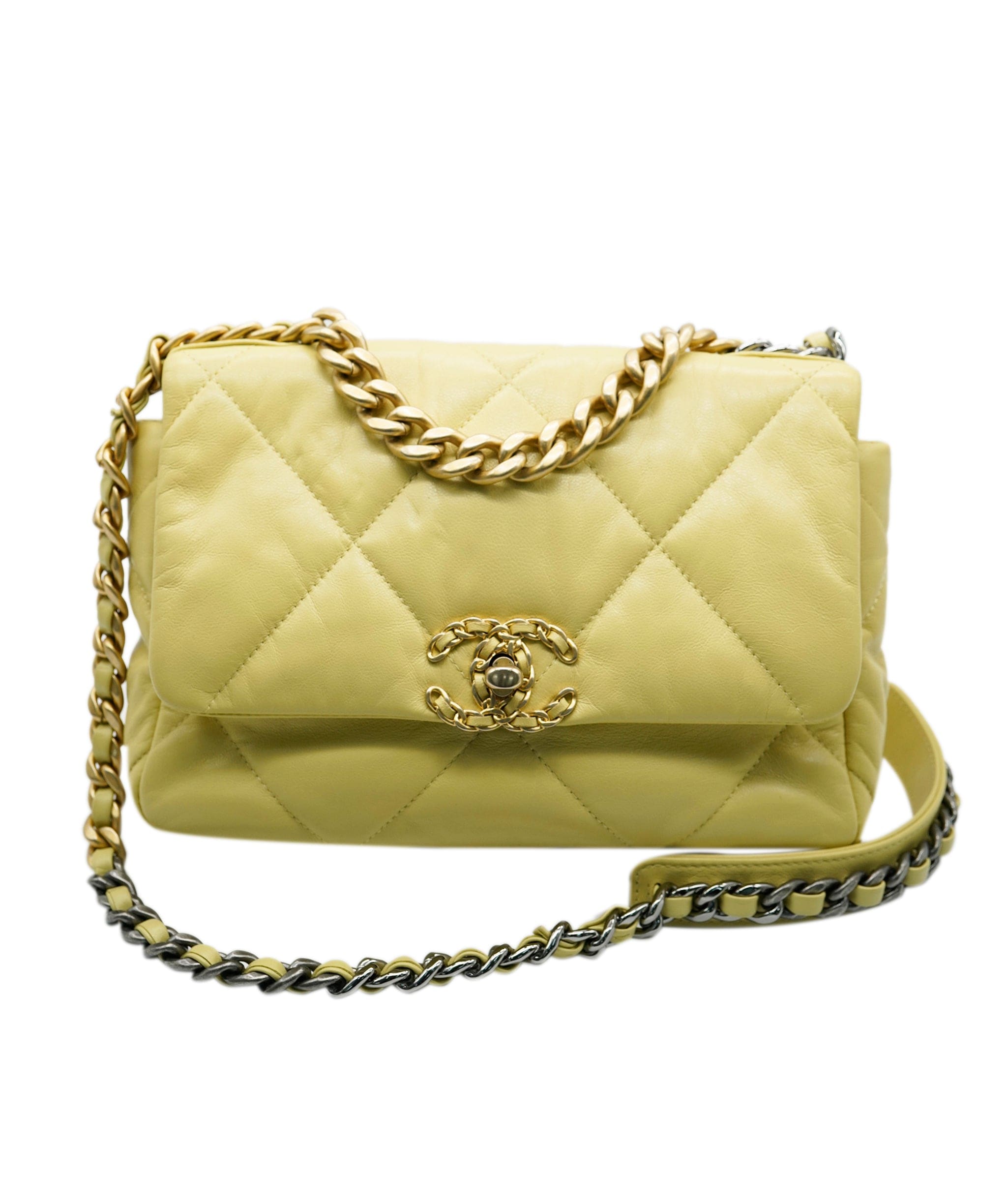 Chanel Chanel 19 bag yellow with GHW AJC0271