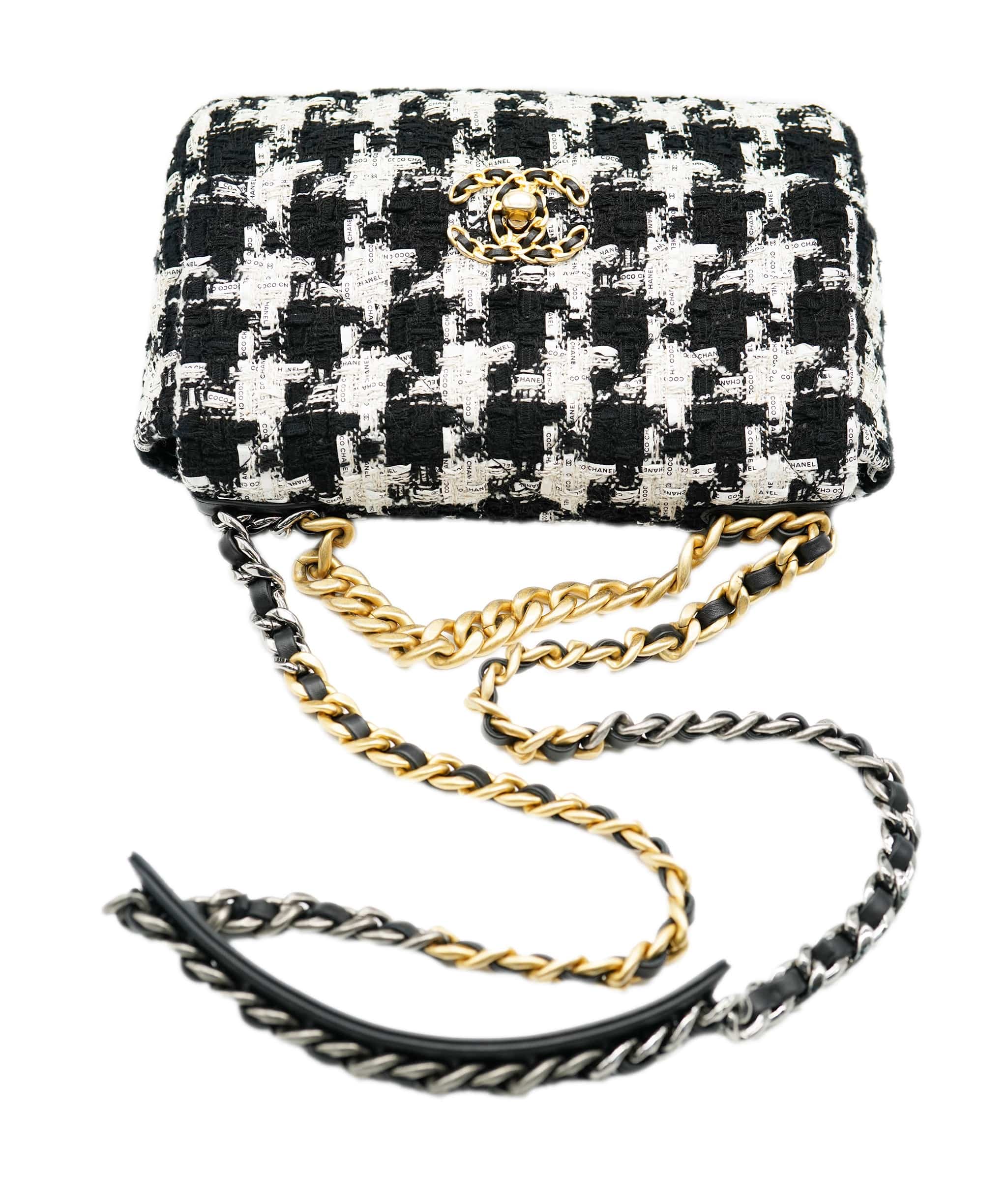 Chanel Chanel 19 Tweed Ribbon Houndstooth ALC0767