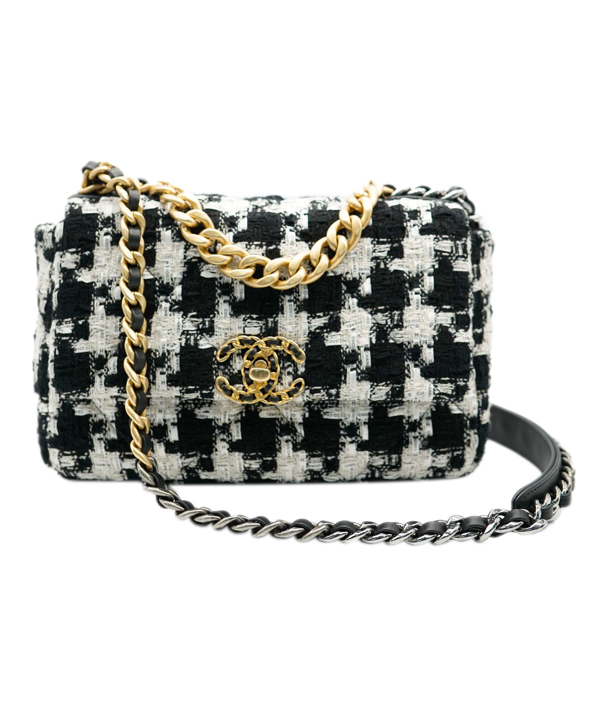 Chanel Chanel 19 Tweed Ribbon Houndstooth ALC0767