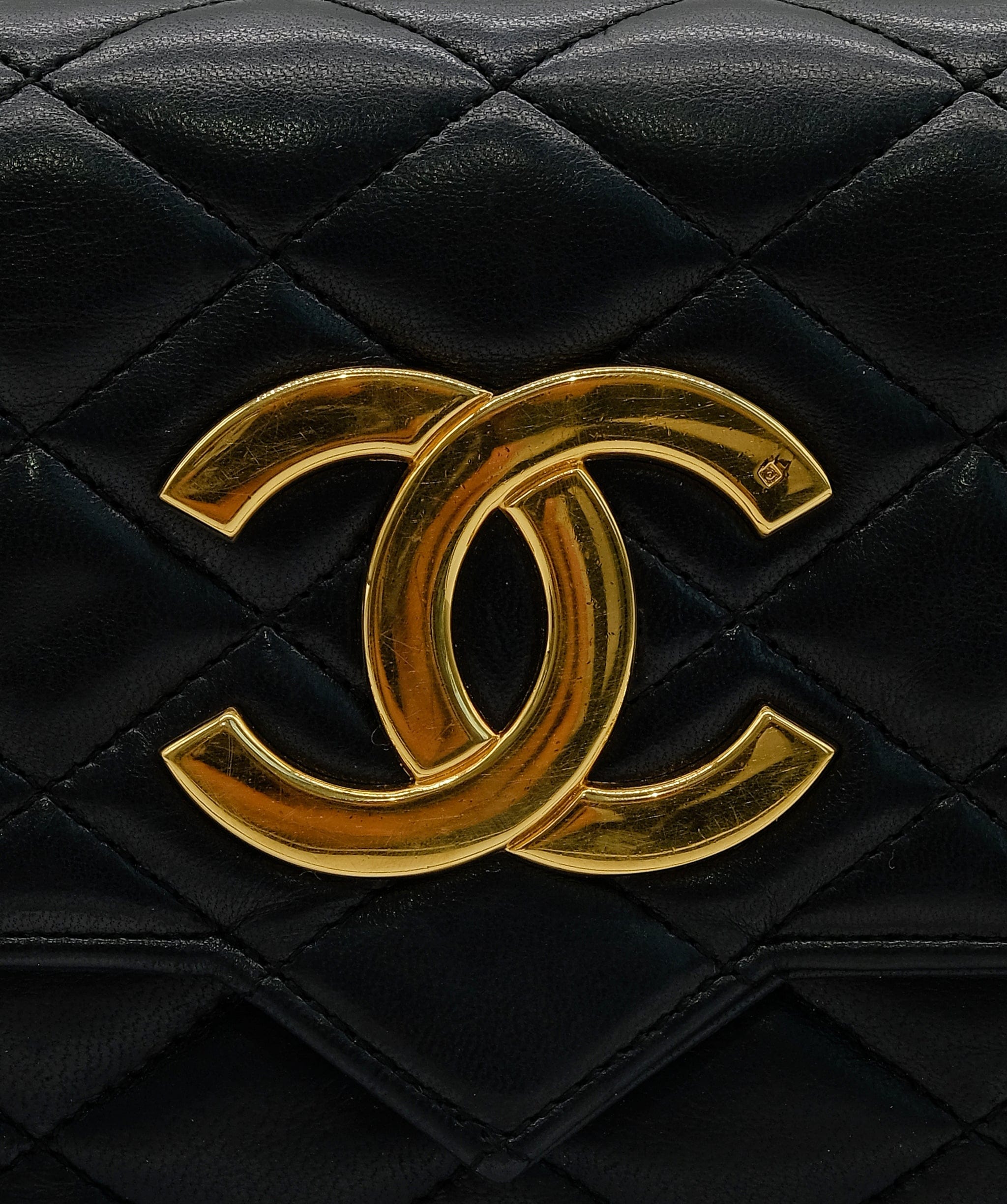 Chanel Chanel Big Coco Chain Shoulder Black Card And Seal S/N 1060810 90192176 ASL8149