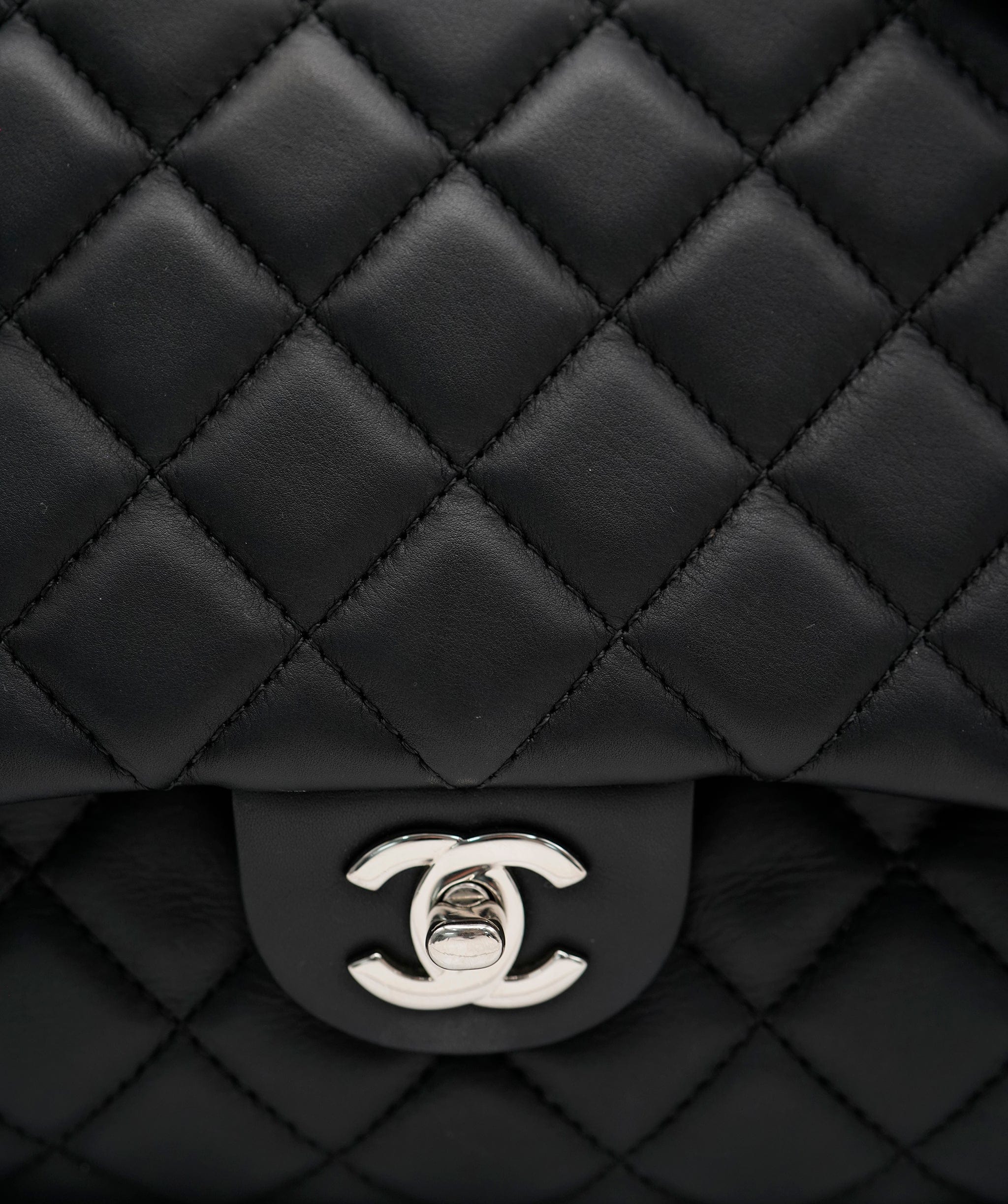 Chanel Chanel Black Calfskin XL Flap Bag ASL8189