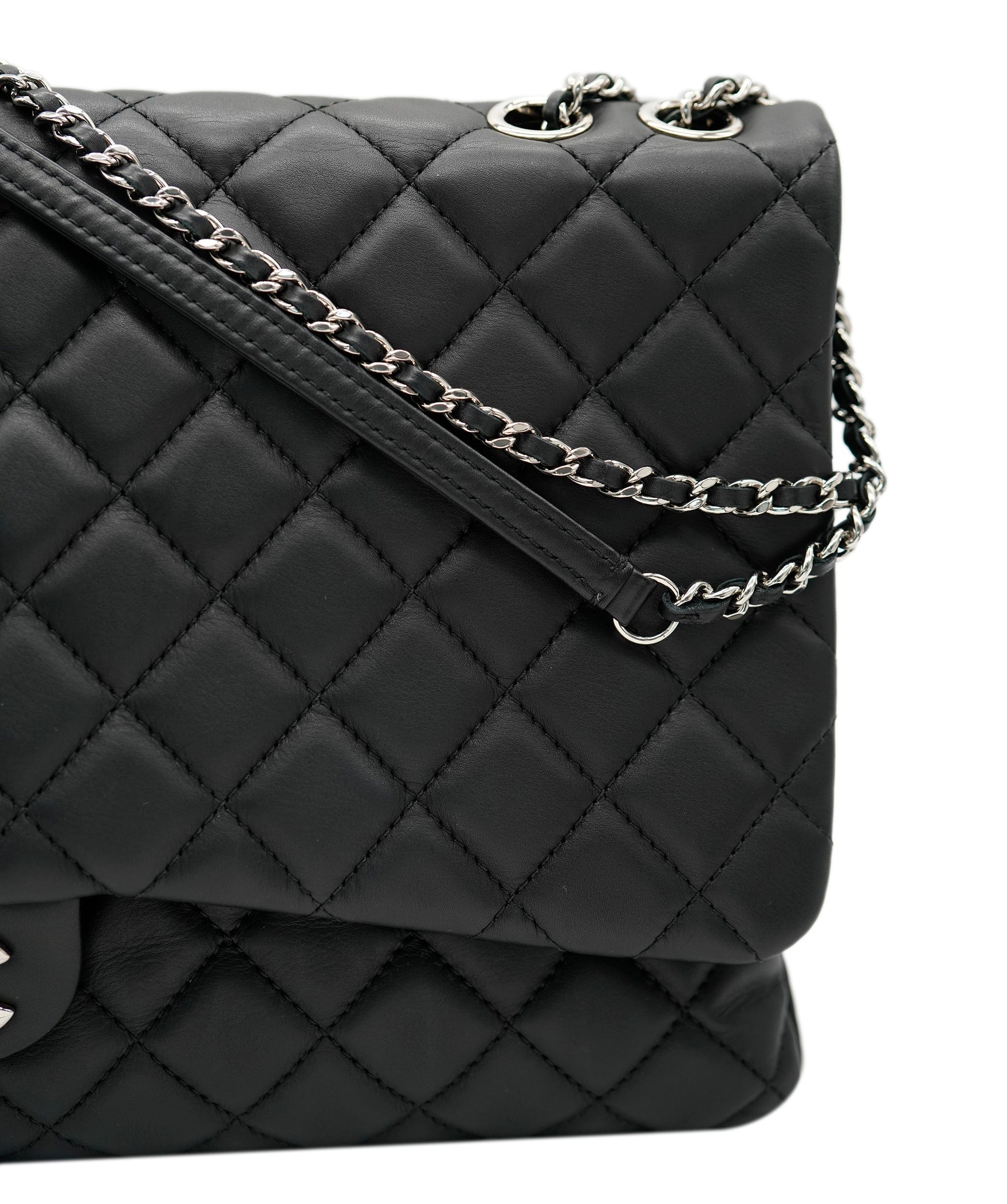 Chanel Chanel Black Calfskin XL Flap Bag ASL8189