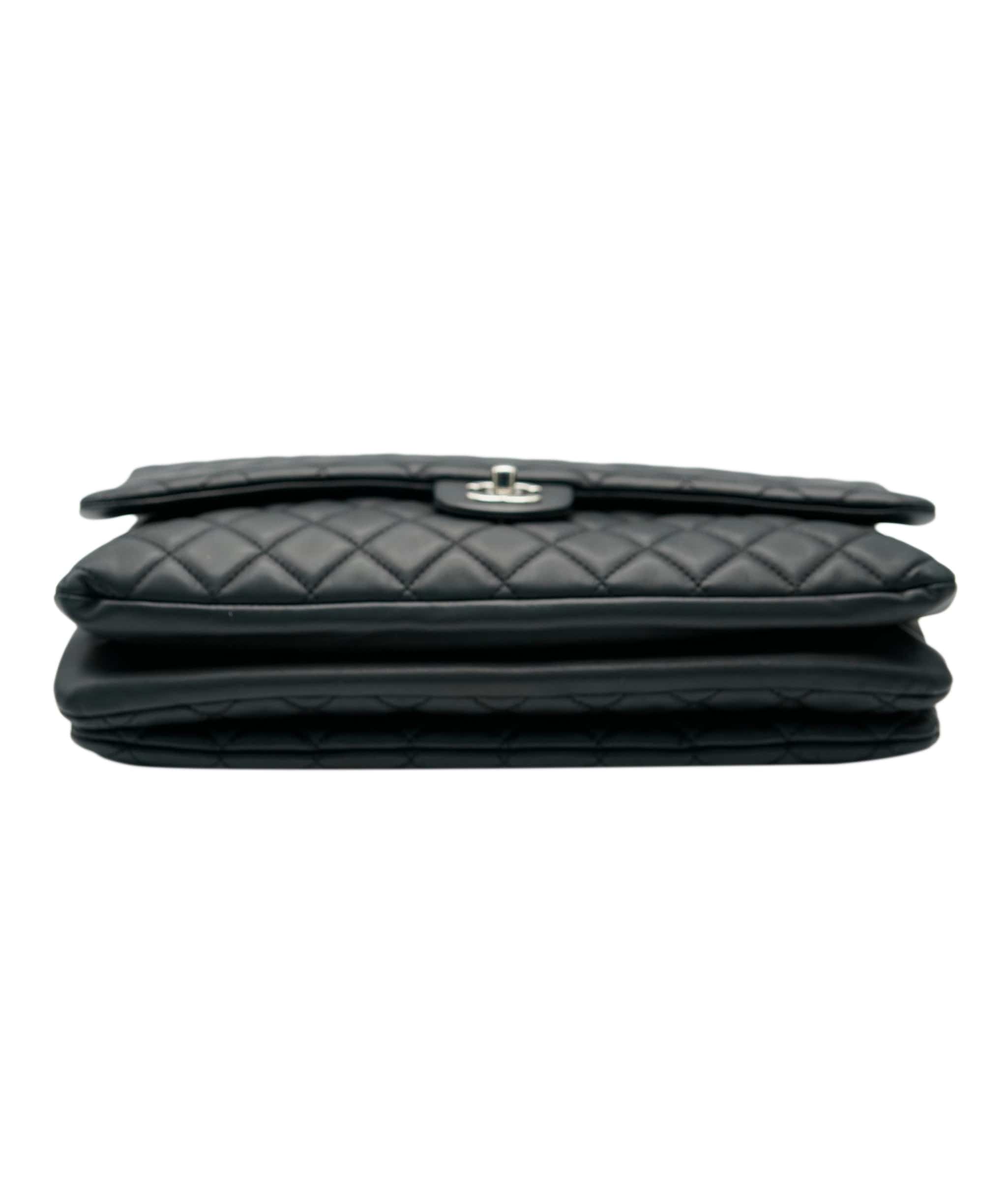 Chanel Chanel Black Calfskin XL Flap Bag ASL8189