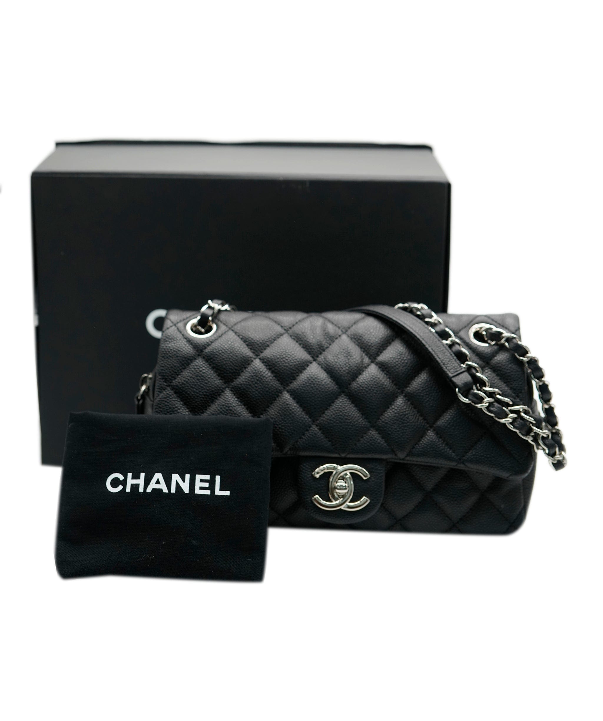 Chanel Chanel Black Caviar Easy Flap Bag  ASC4205