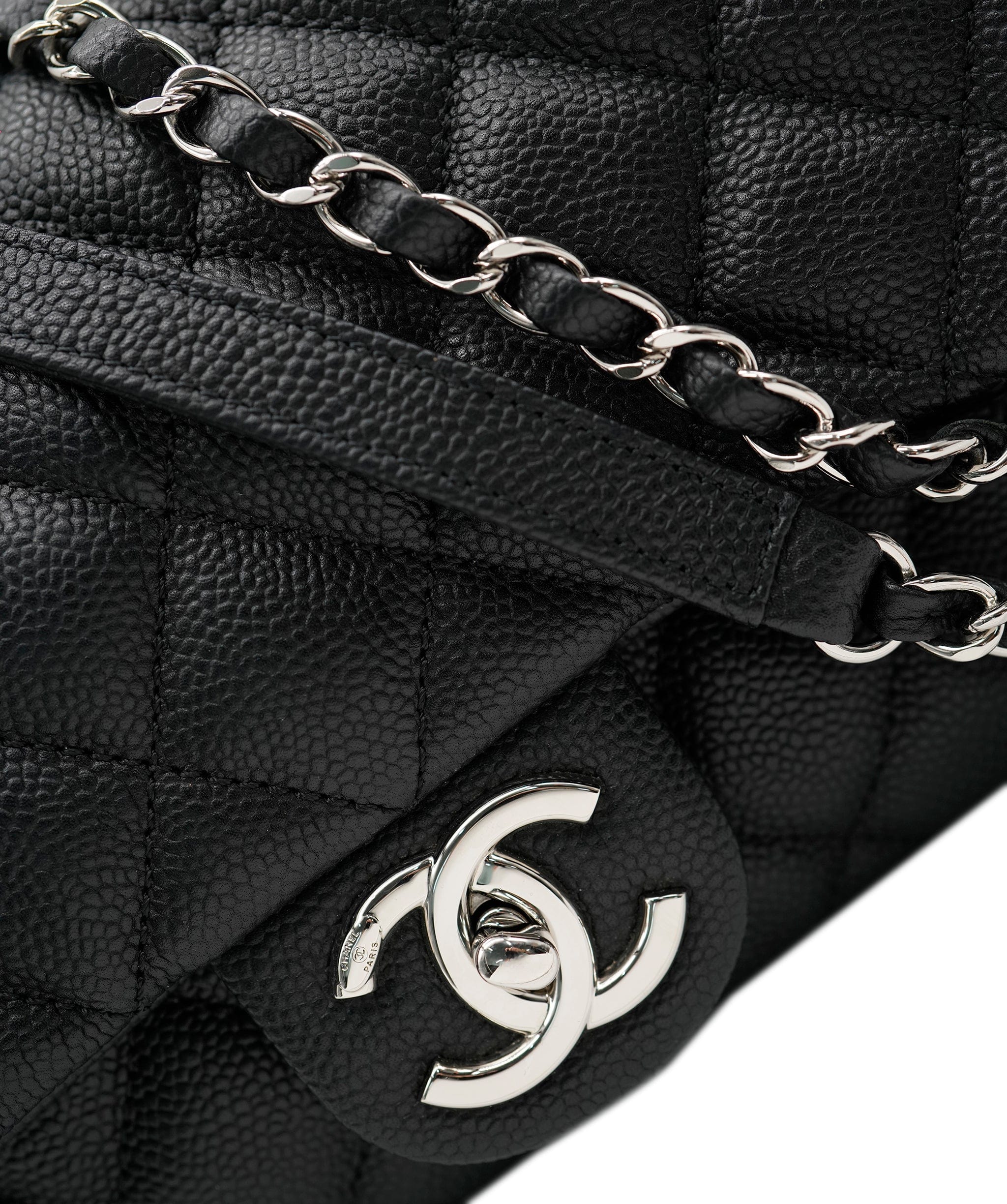 Chanel Chanel Black Caviar Easy Flap Bag  ASC4205