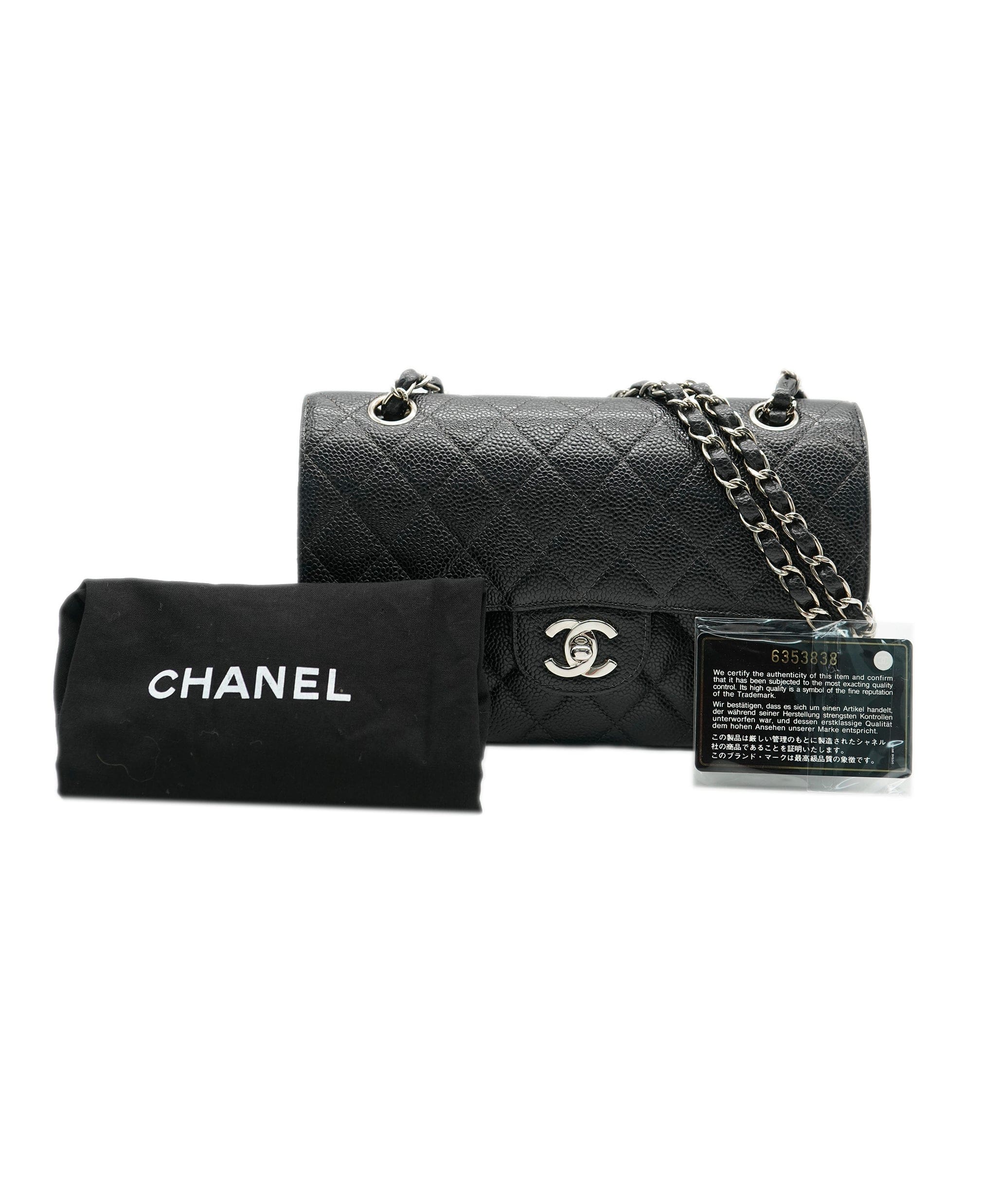 Chanel Chanel Black Caviar Flap Bag  SHW Series 6 ASL10197