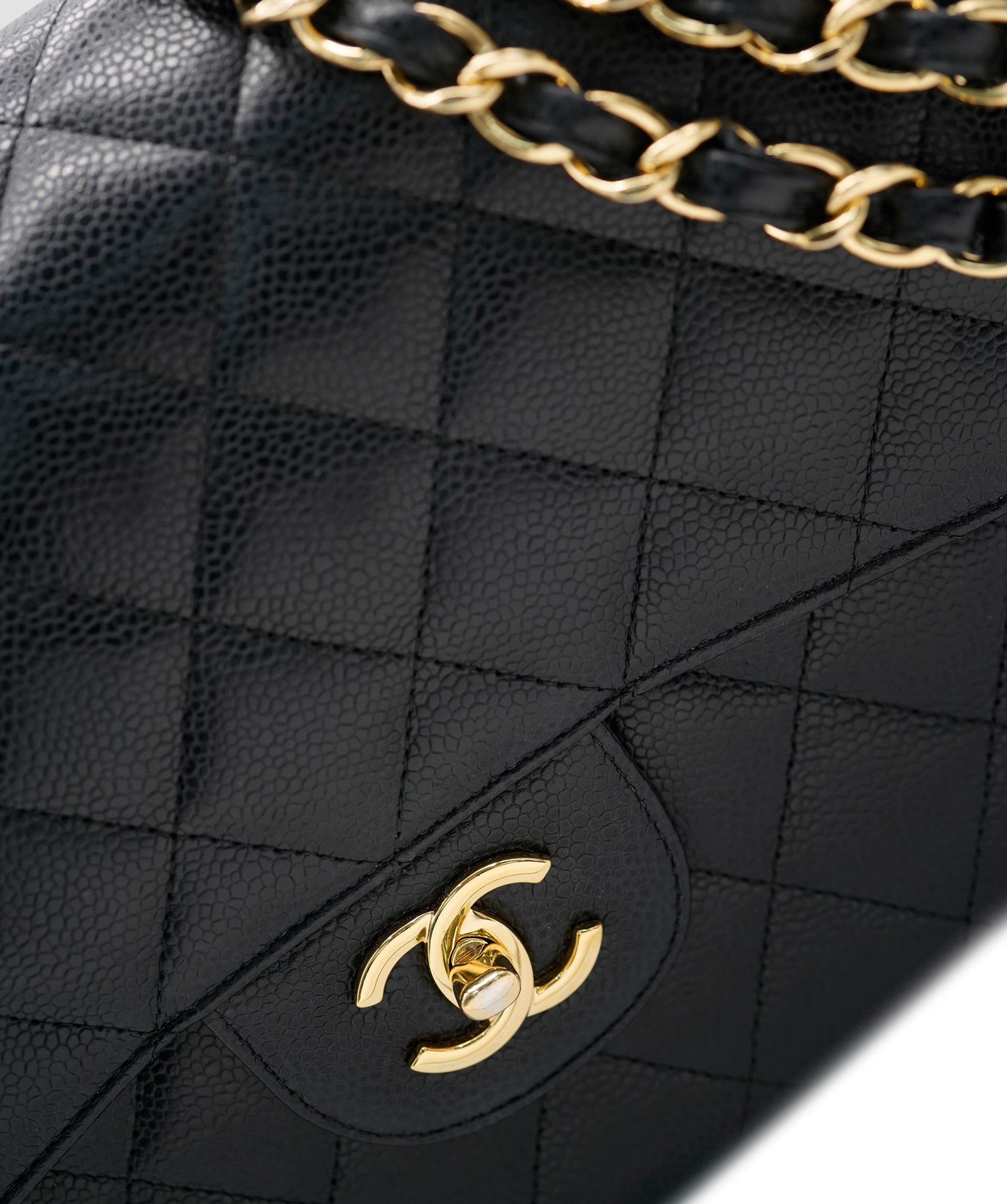 Chanel Chanel Black Caviar Jumbo Bag  ALC0621