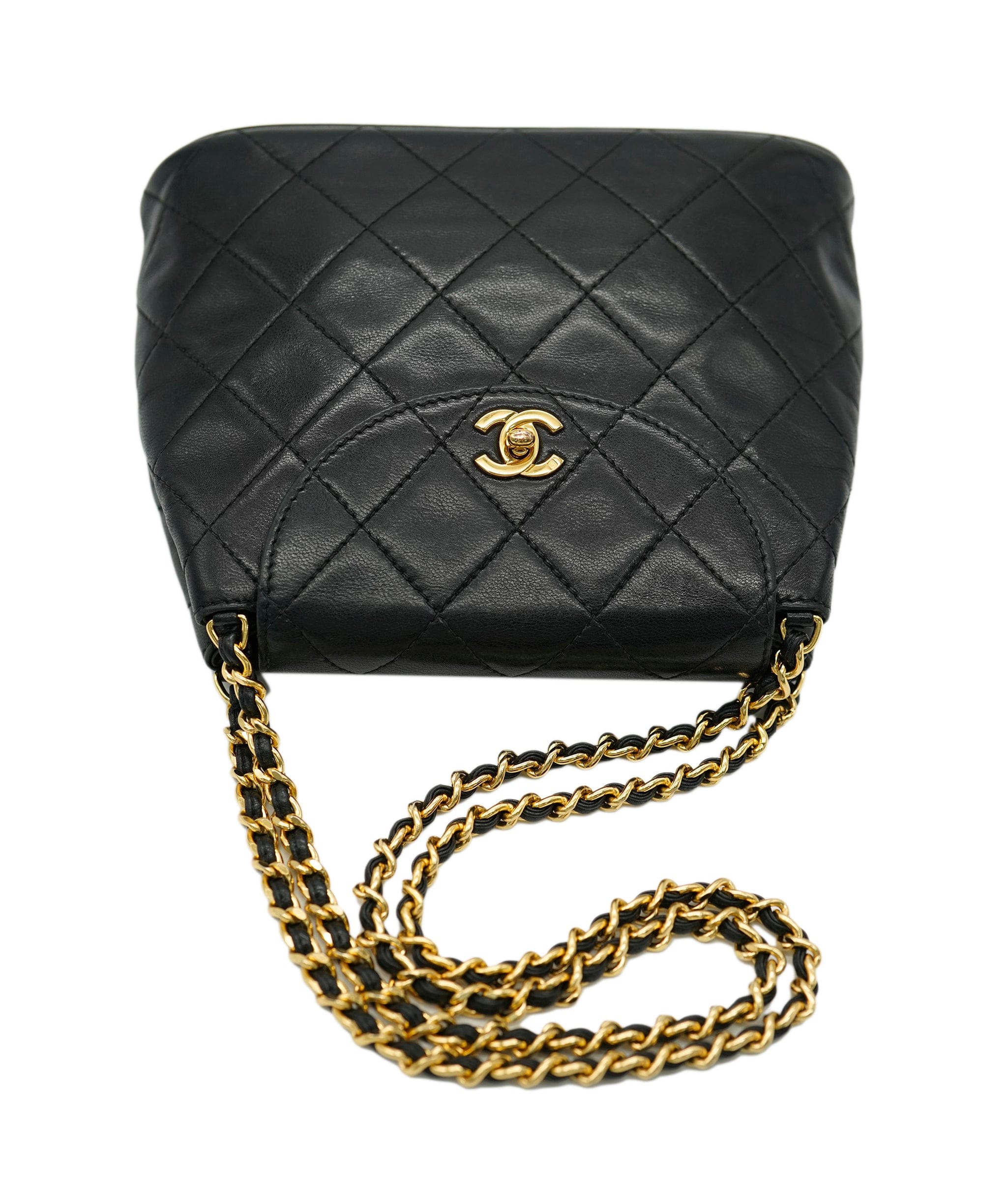 Chanel Chanel black chain shoulder bag lambksin  AVC2131