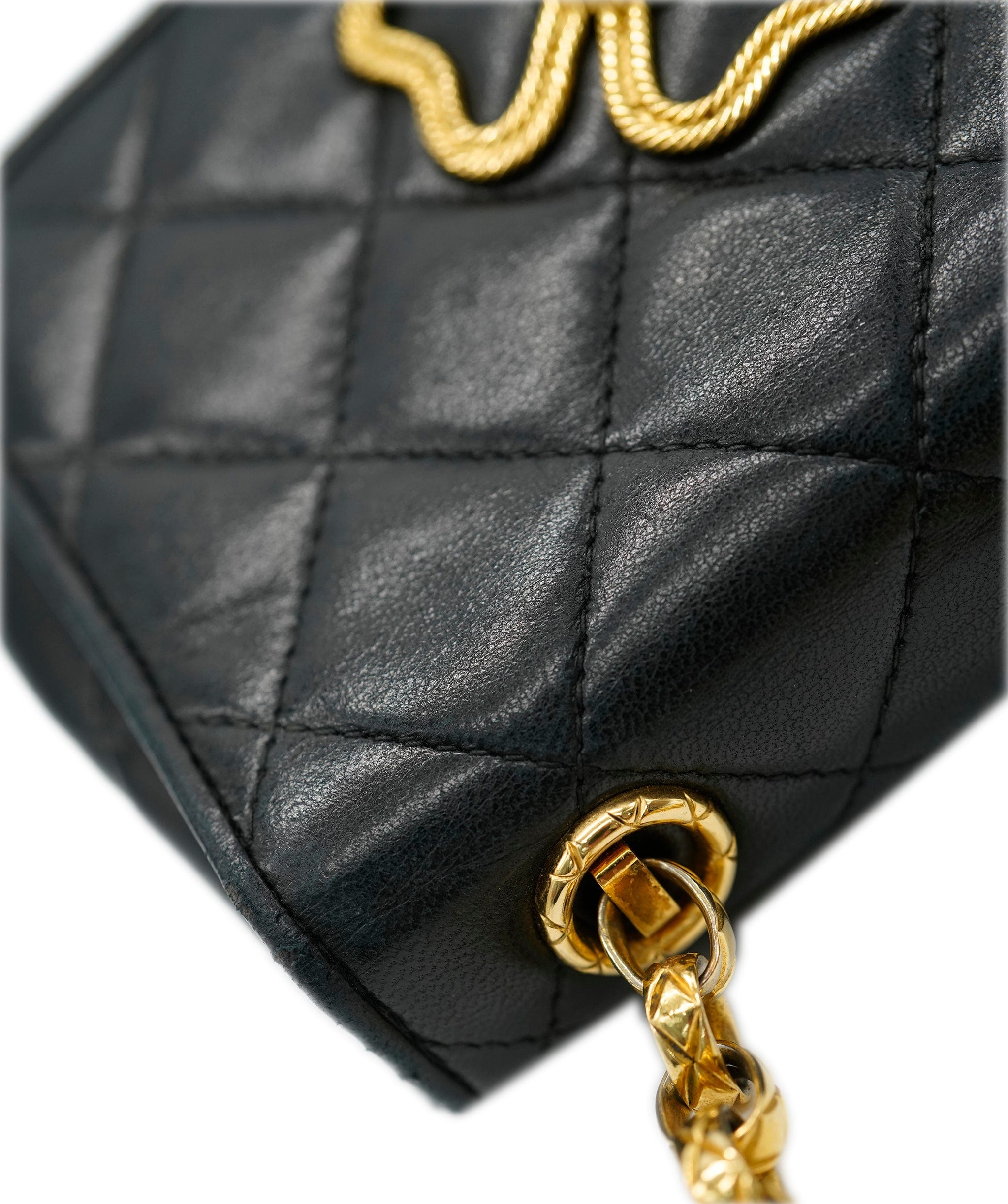 Chanel Chanel Black Lambskin Bag with Bijoux Chain  - AJC0726