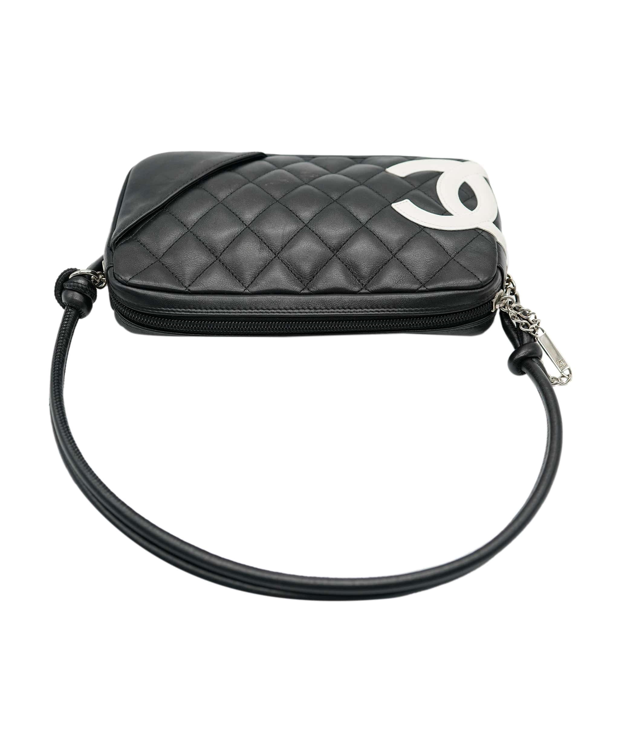 Chanel Chanel Black Lambskin Cambon Reporter Pochette ASC2074