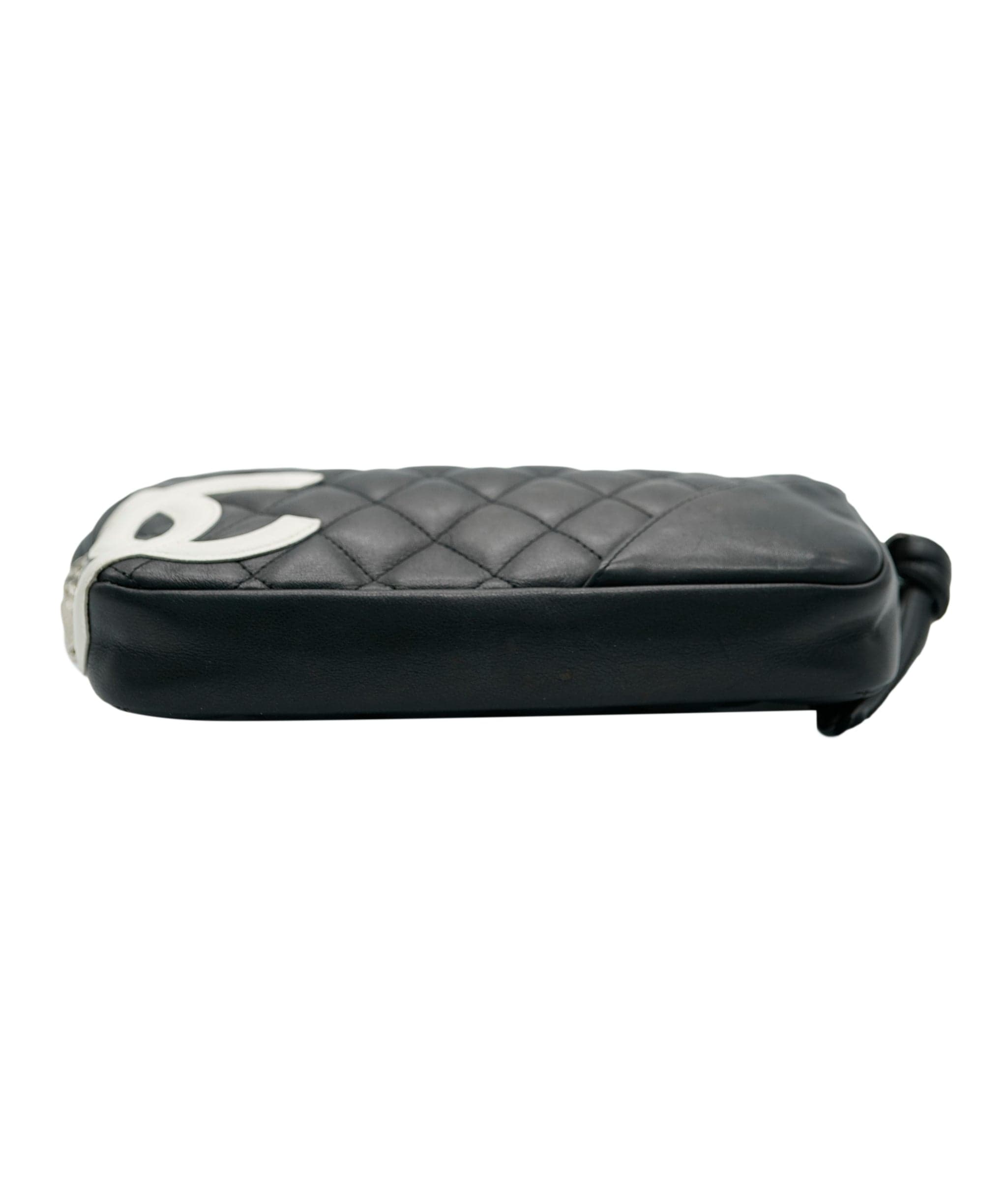 Chanel Chanel Black Lambskin Cambon Reporter Pochette ASC2074