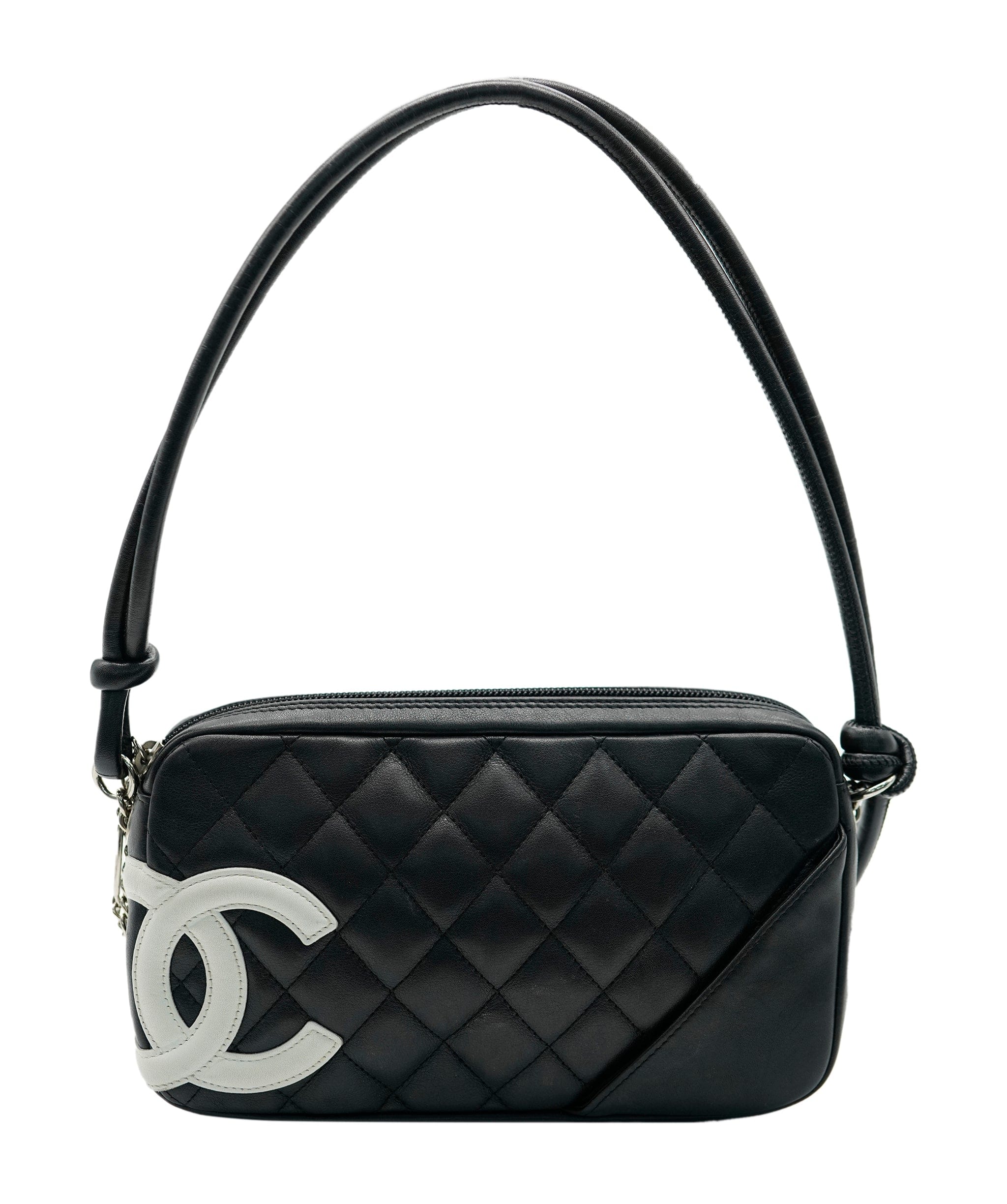 Chanel Chanel Black Lambskin Cambon Reporter Pochette ASC2074