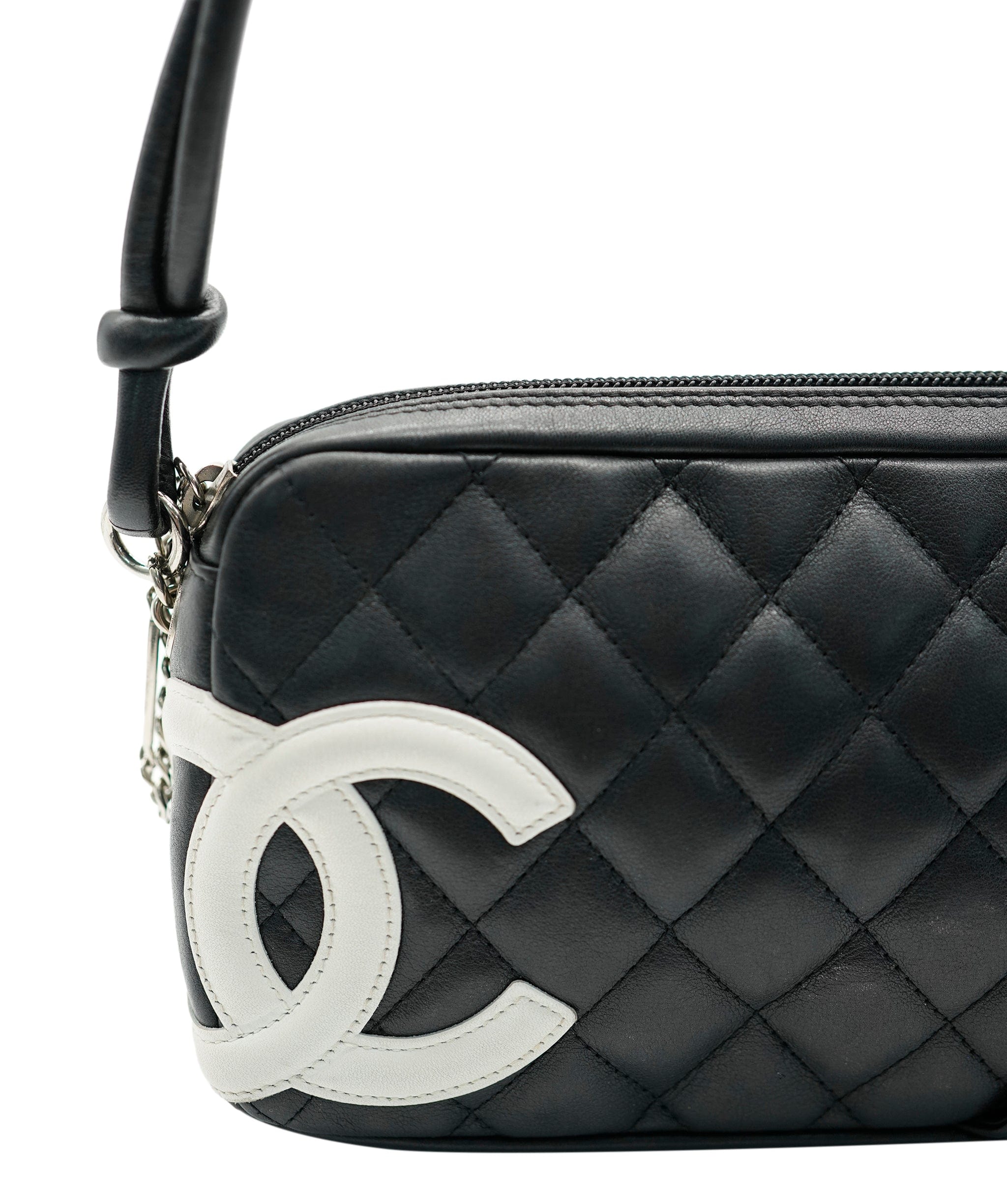 Chanel Chanel Black Lambskin Cambon Reporter Pochette ASC2074