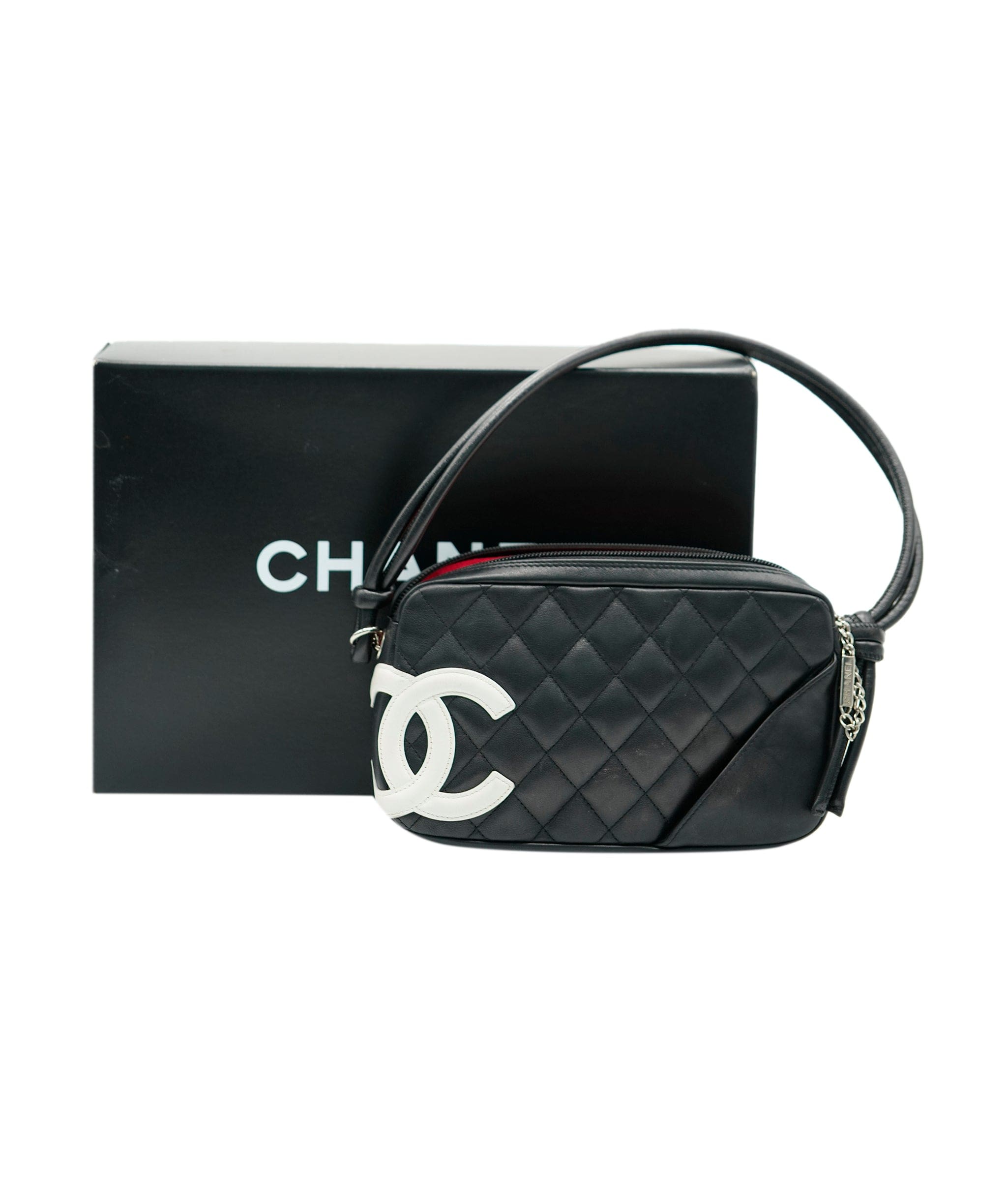 Chanel Chanel Black Lambskin Cambon Reporter Pochette ASC2074