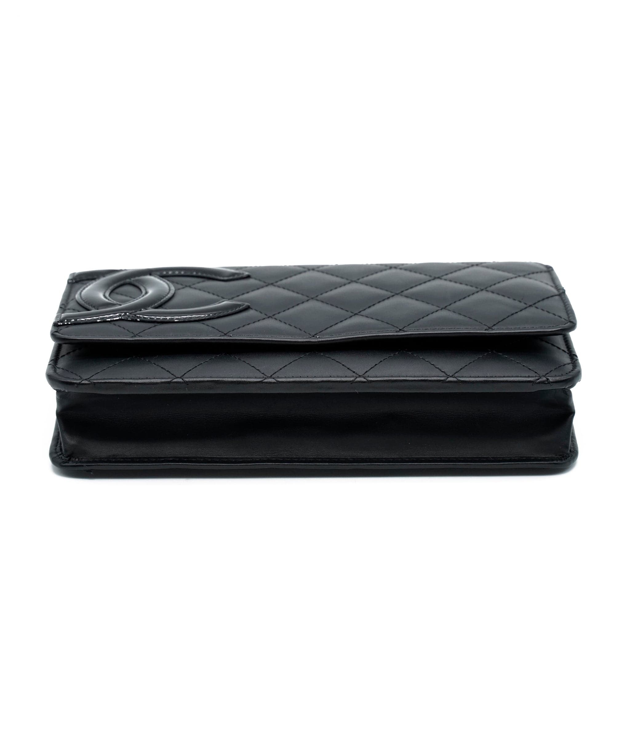 Chanel Chanel Black Lambskin Cambon WOC ASC2372