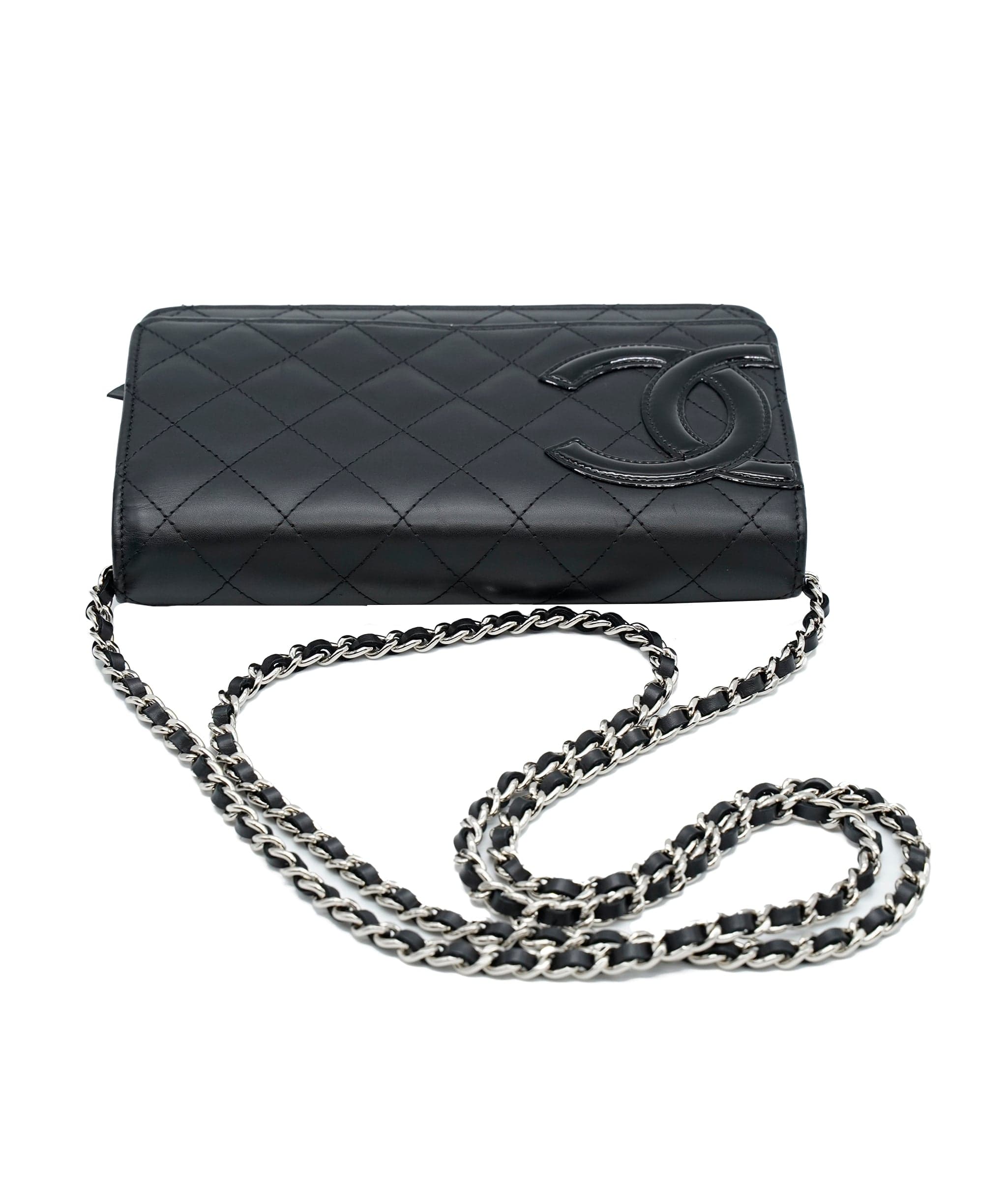 Chanel Chanel Black Lambskin Cambon WOC ASC2372