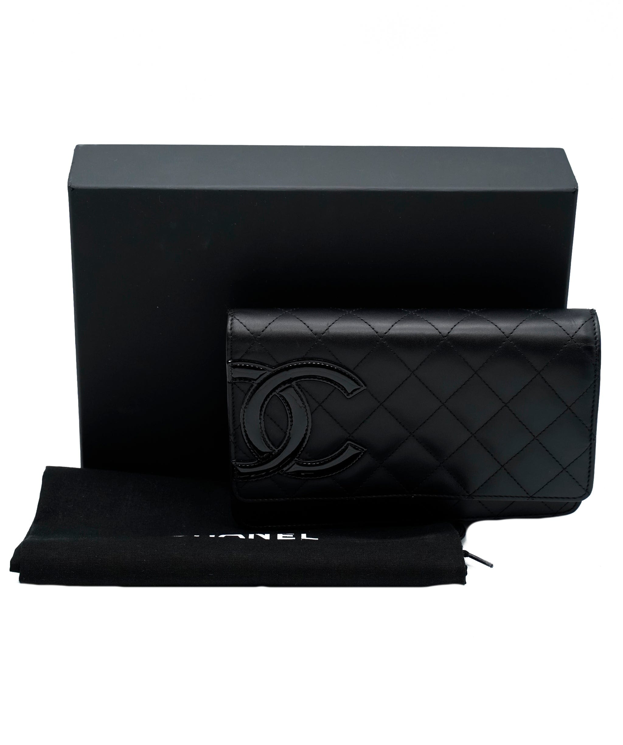 Chanel Chanel Black Lambskin Cambon WOC ASC2372