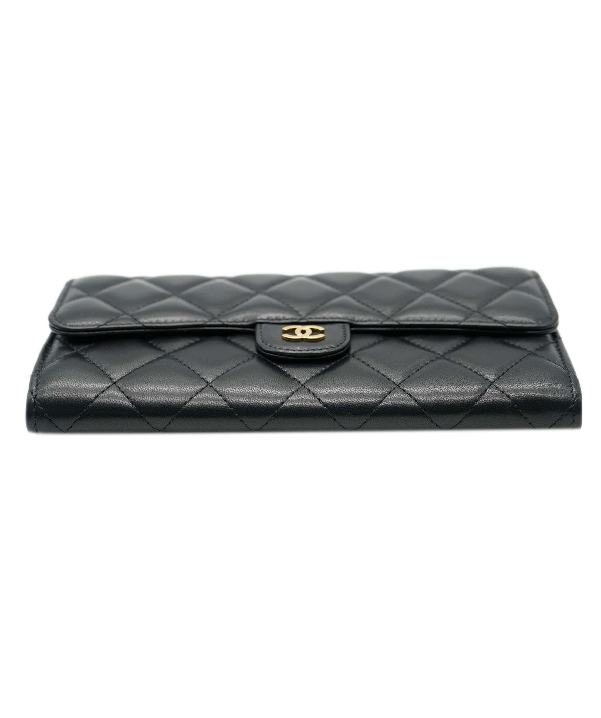 Chanel Chanel Black Lambskin Long Wallet ASC4308