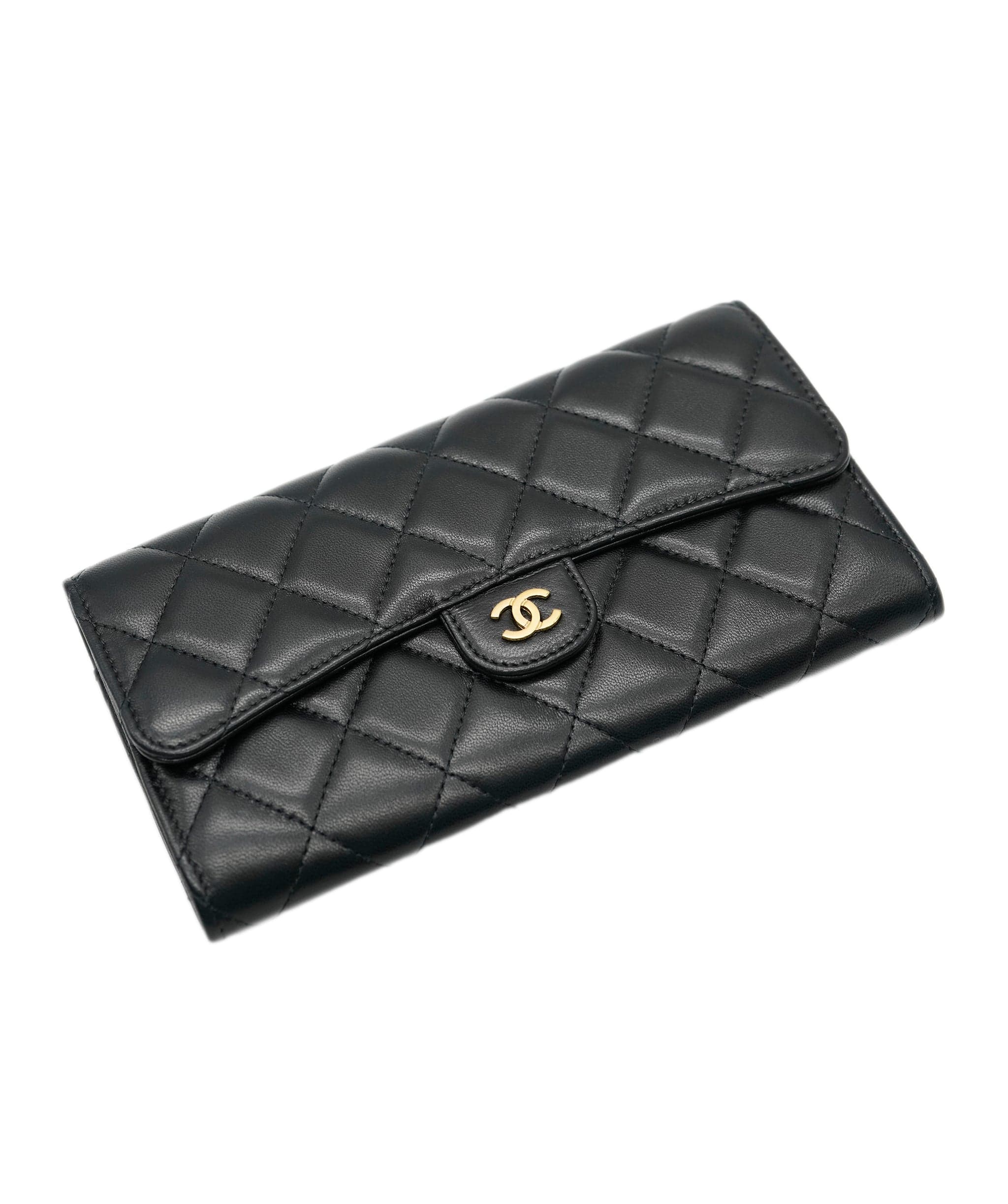 Chanel Chanel Black Lambskin Long Wallet ASC4308