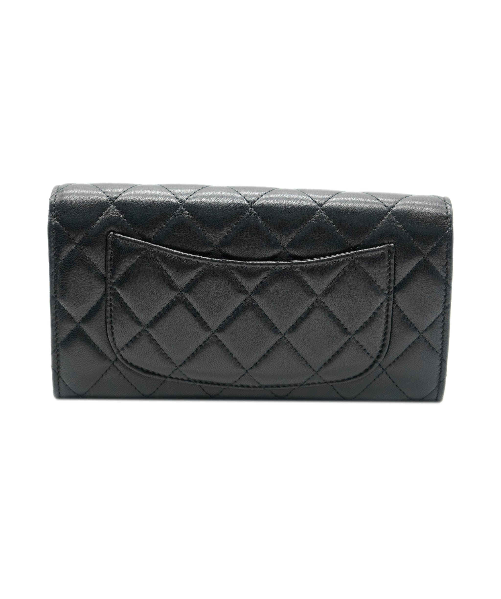 Chanel Chanel Black Lambskin Long Wallet ASC4308