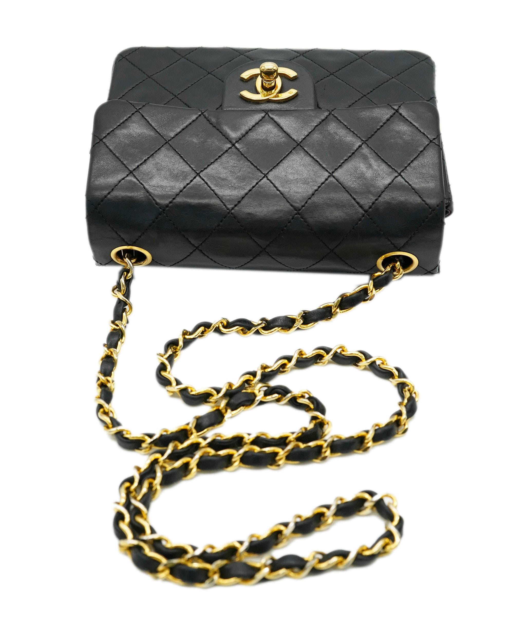 Chanel Chanel black lambskin mini square  AVC2123