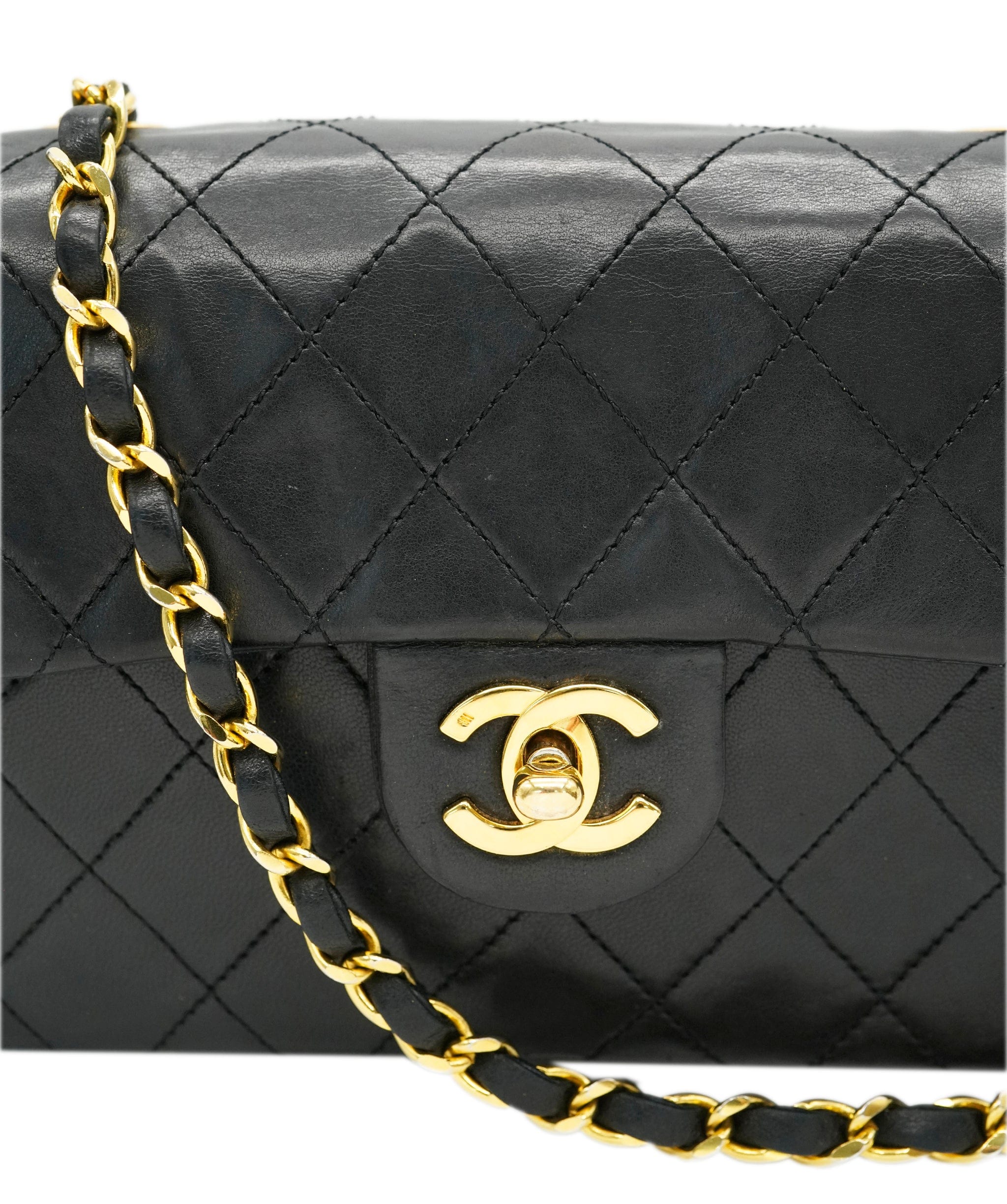 Chanel Chanel black lambskin mini square  AVC2123