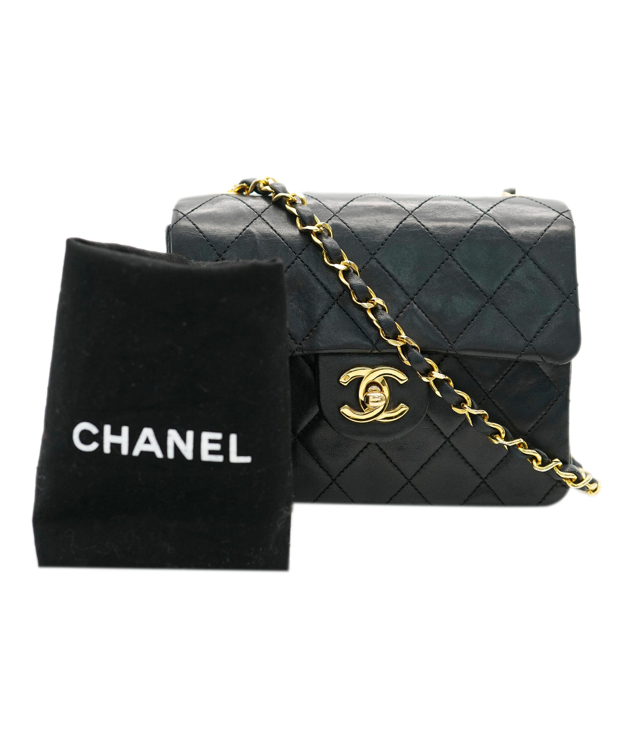 Chanel Chanel black lambskin mini square  AVC2123