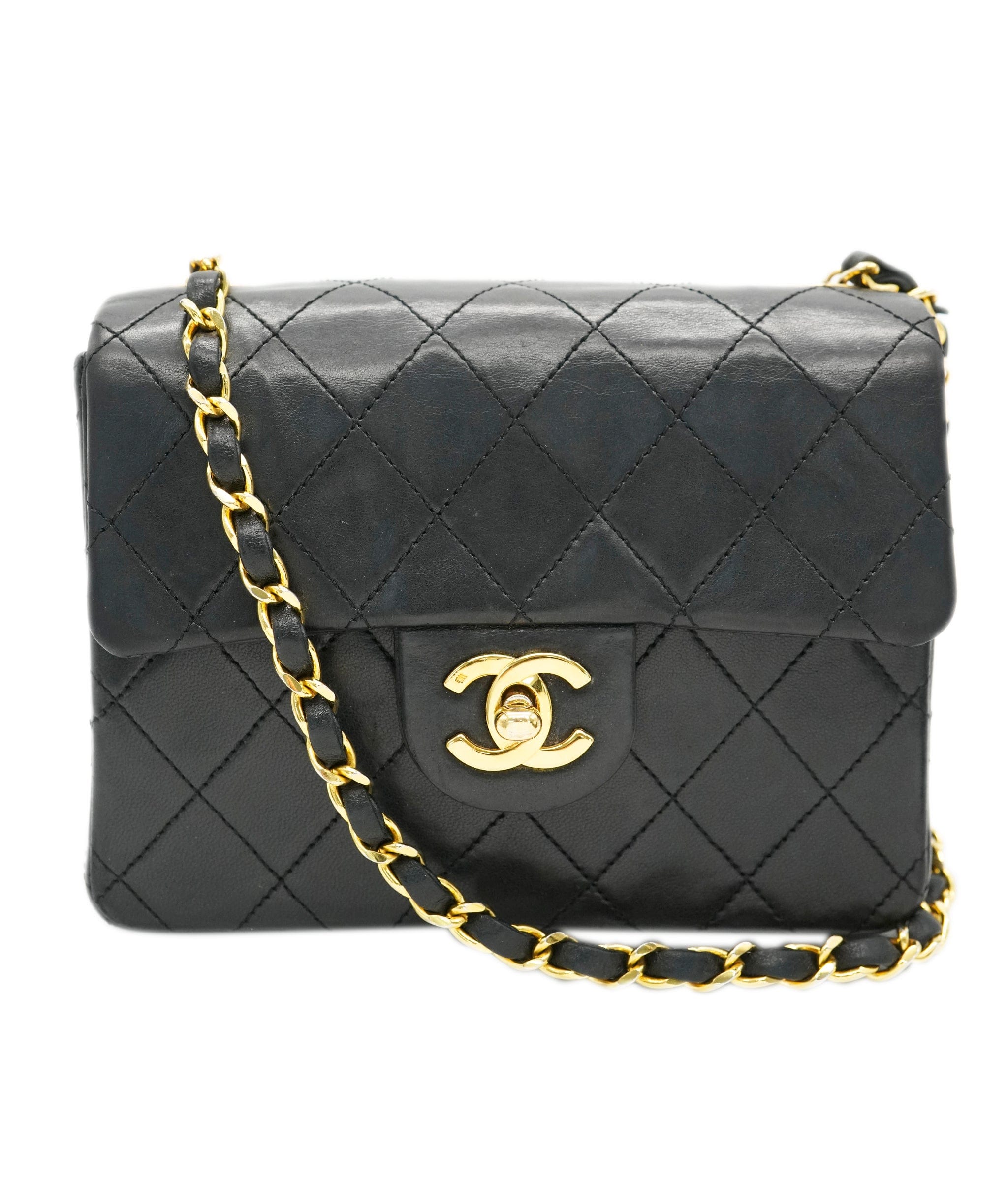 Chanel Chanel black lambskin mini square  AVC2123