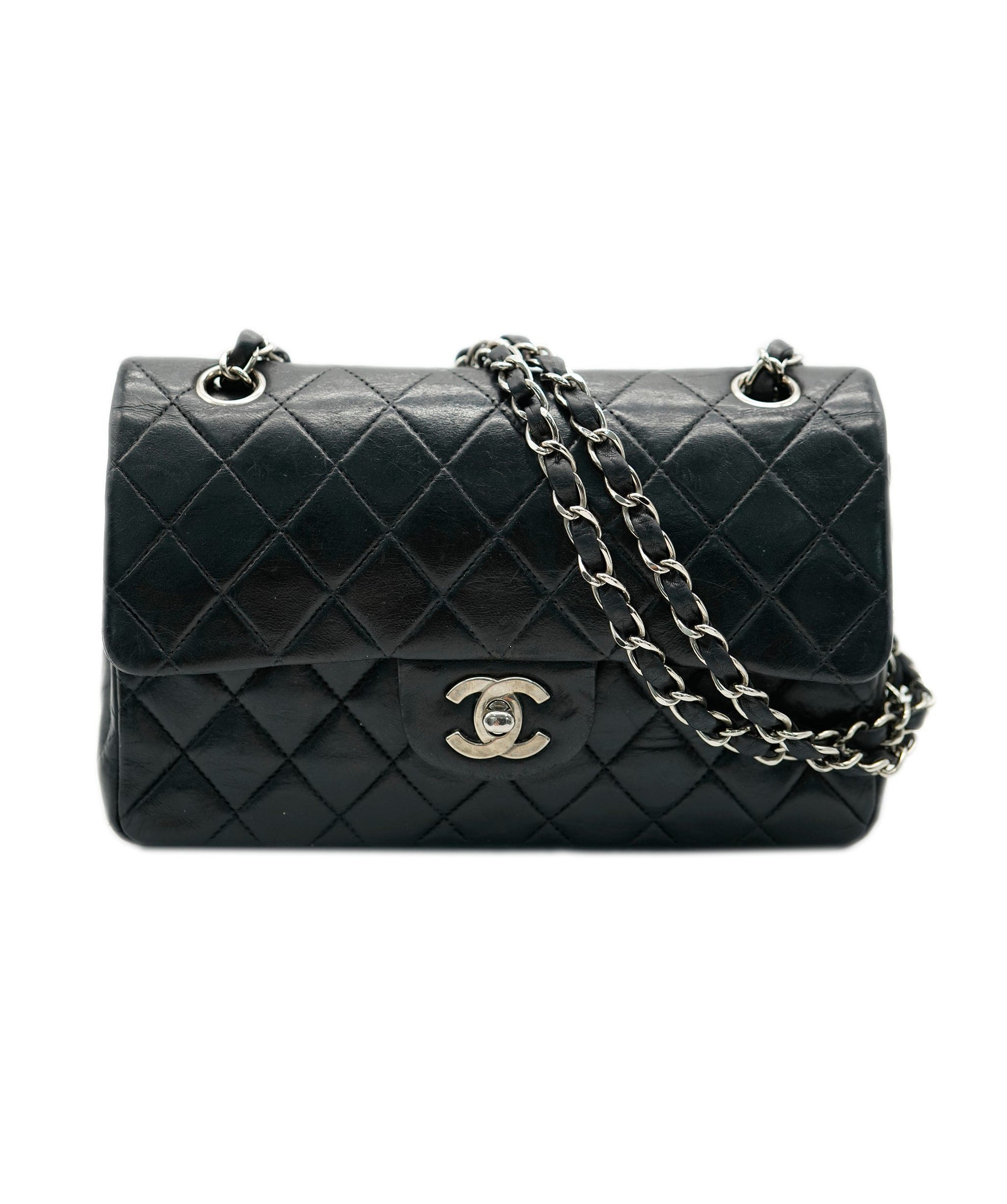 Chanel Chanel Black medium classic flap bag ASC2295