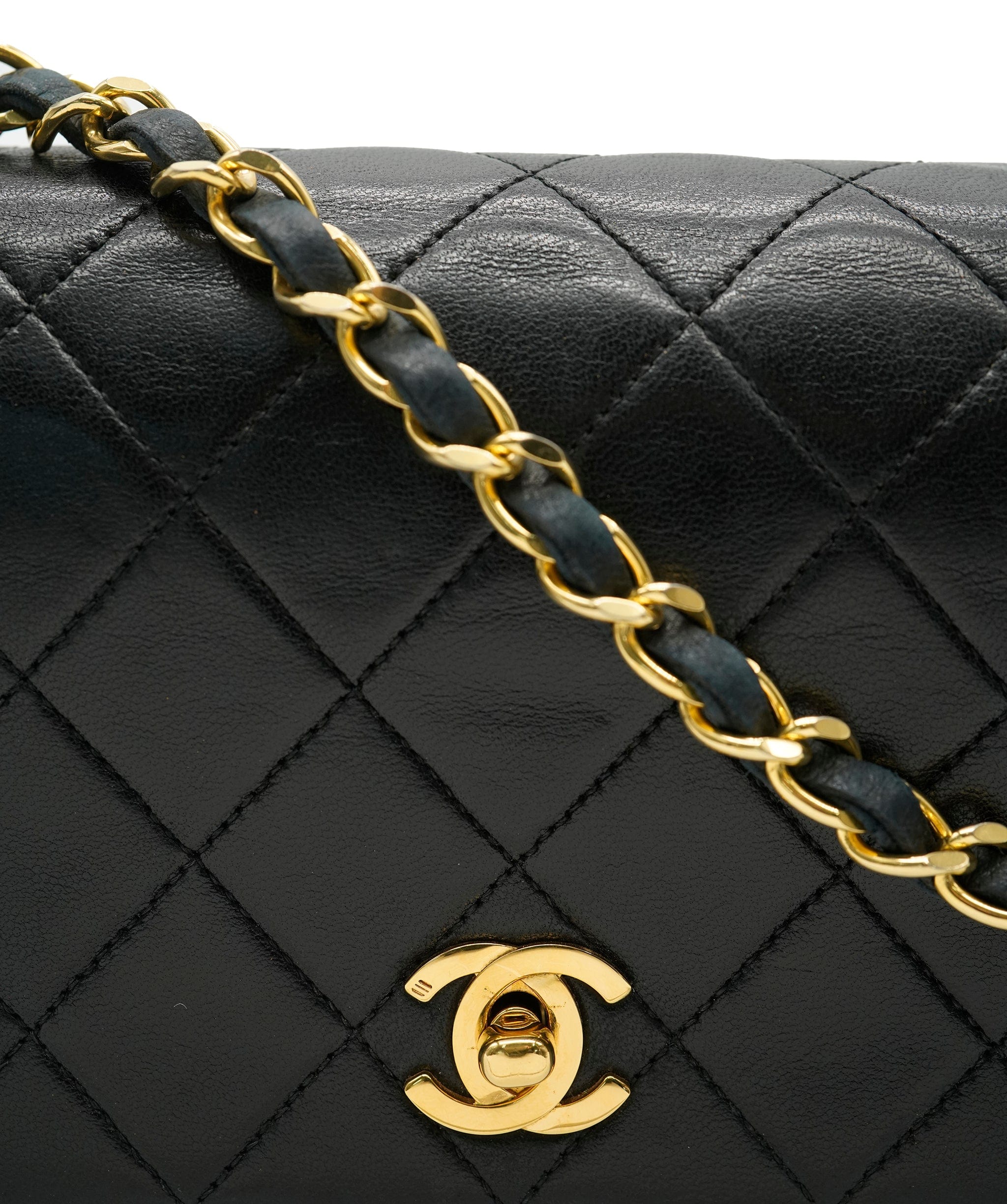 Chanel CHANEL Black Mini Full Flap  ASL10453