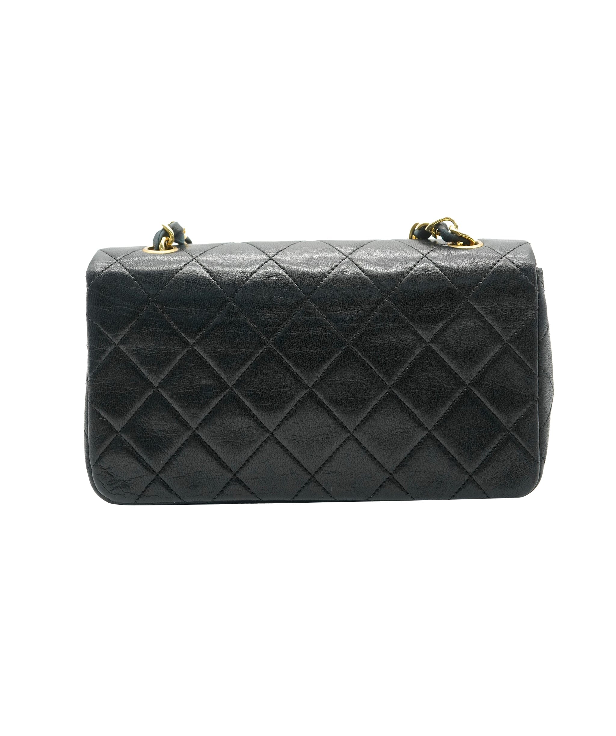 Chanel CHANEL Black Mini Full Flap  ASL10453