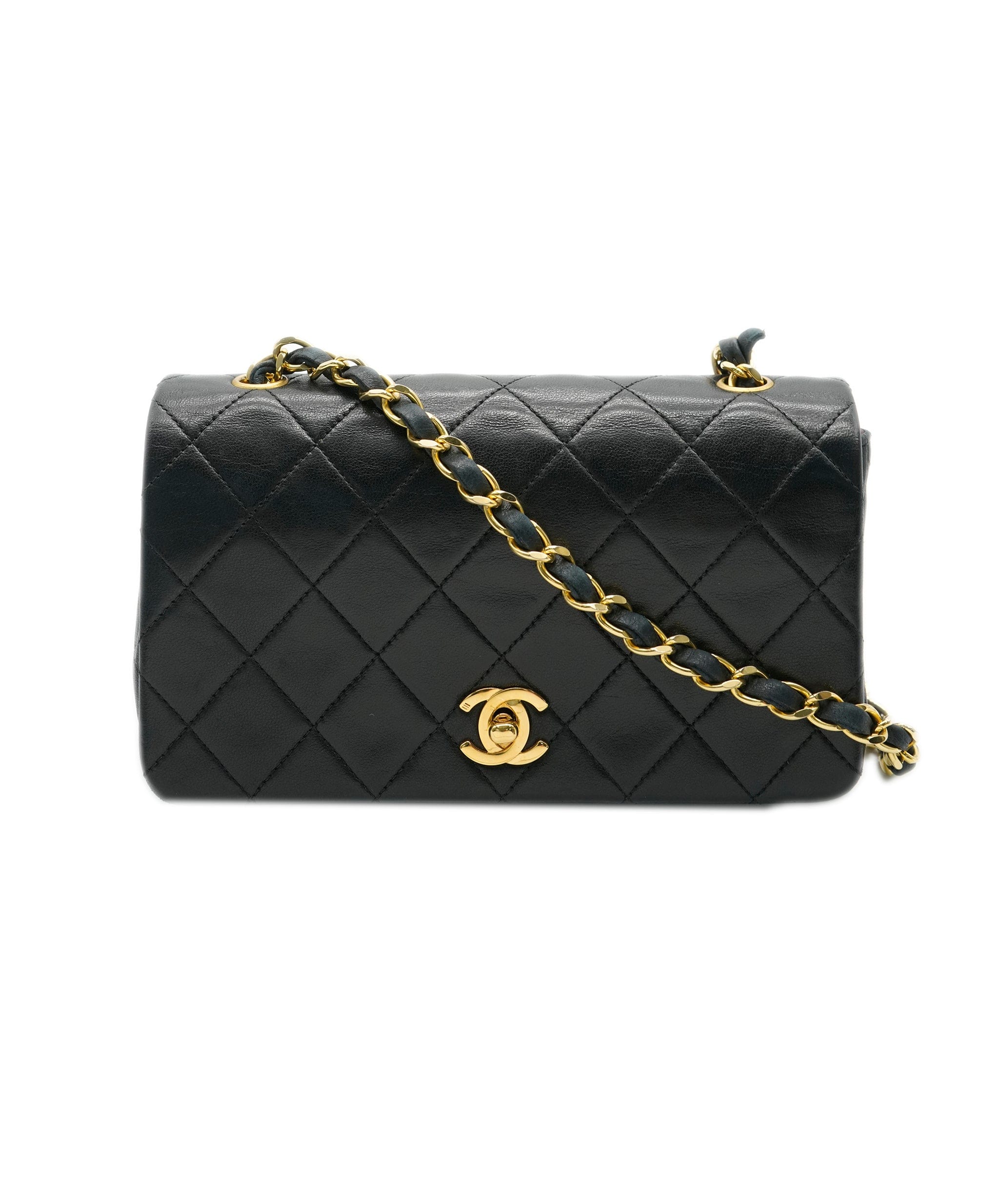 Chanel CHANEL Black Mini Full Flap  ASL10453