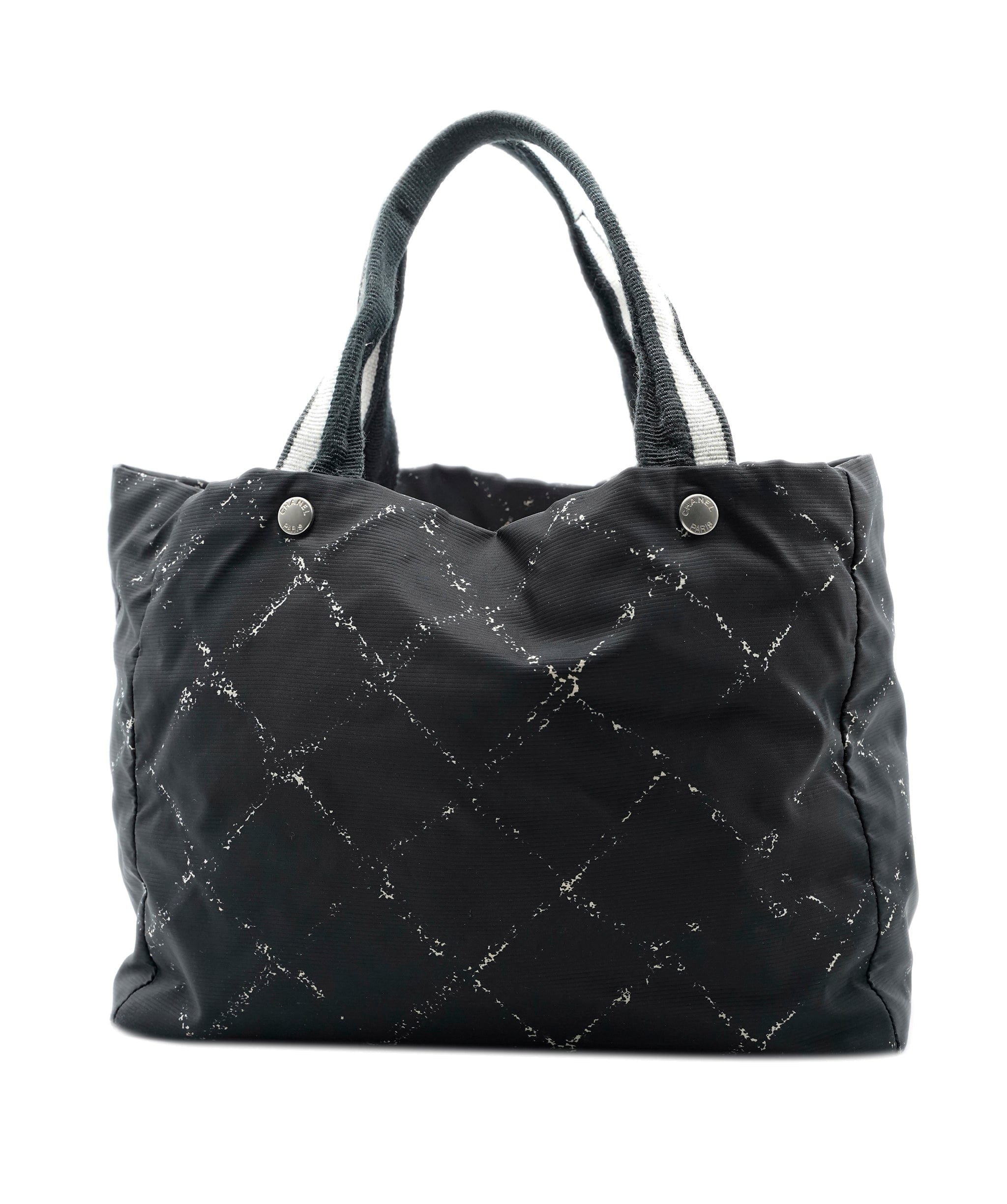 Chanel Chanel Black Nylon Travel Line Tote Bag - AWL2225