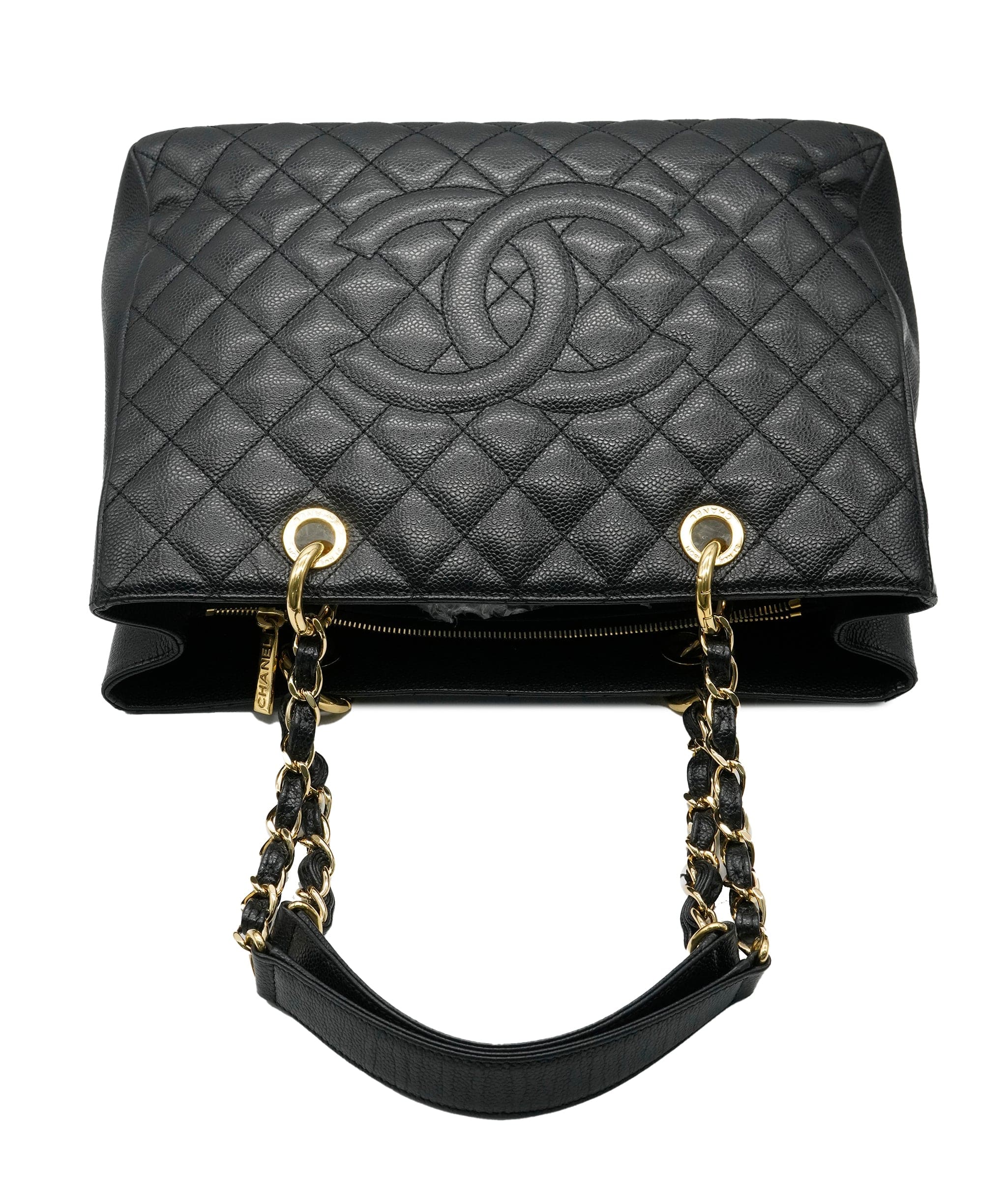 Chanel Chanel Black Quilted Caviar Grand Shopper ABC0525