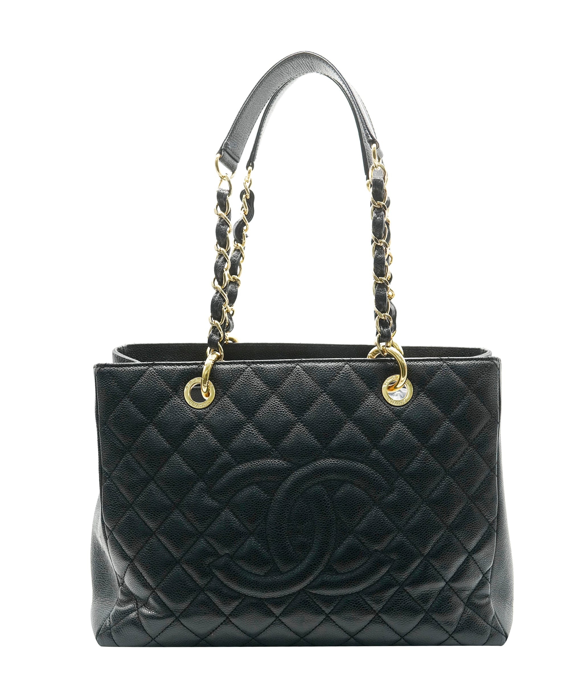 Chanel Chanel Black Quilted Caviar Grand Shopper ABC0525