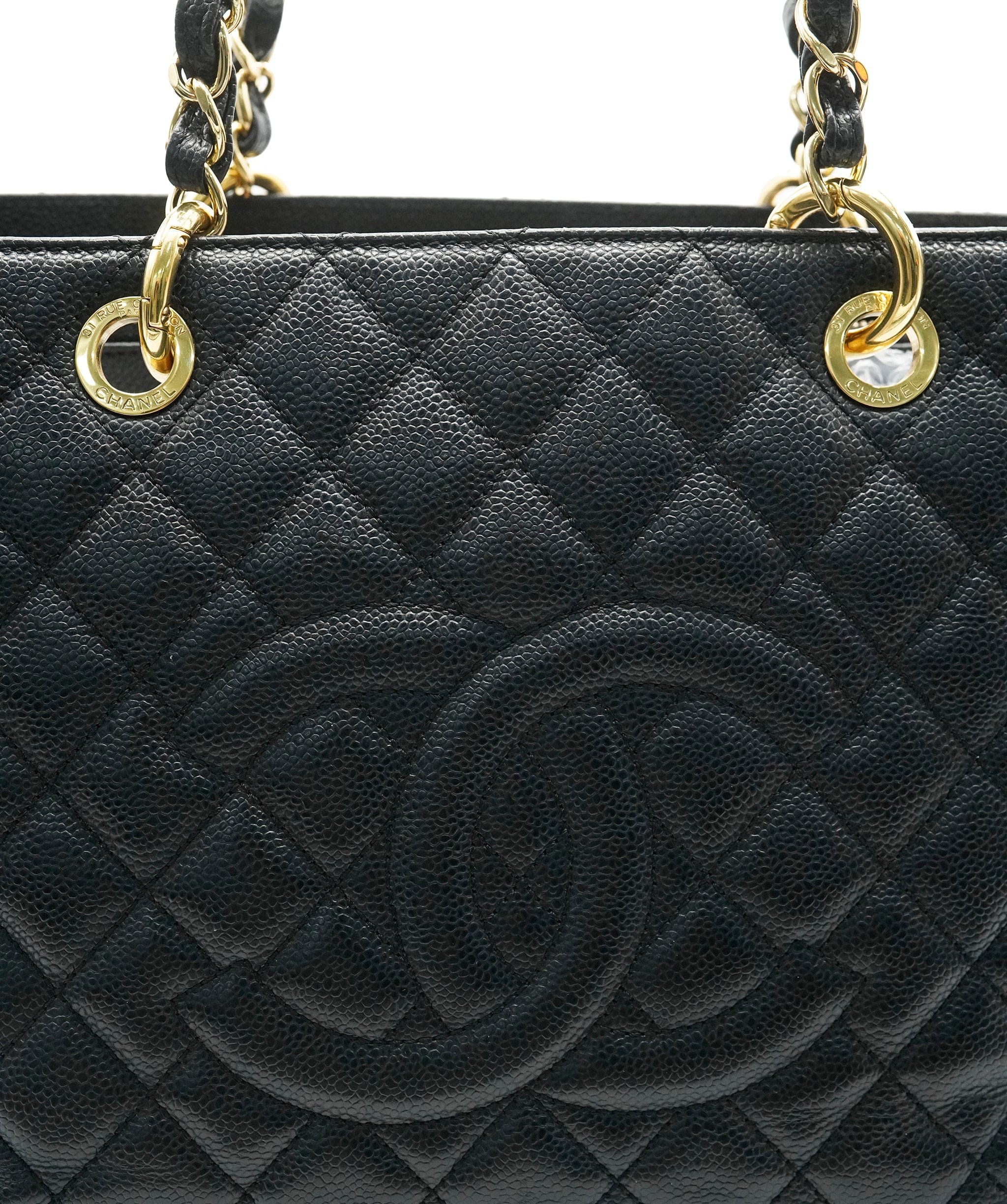 Chanel Chanel Black Quilted Caviar Grand Shopper ABC0525