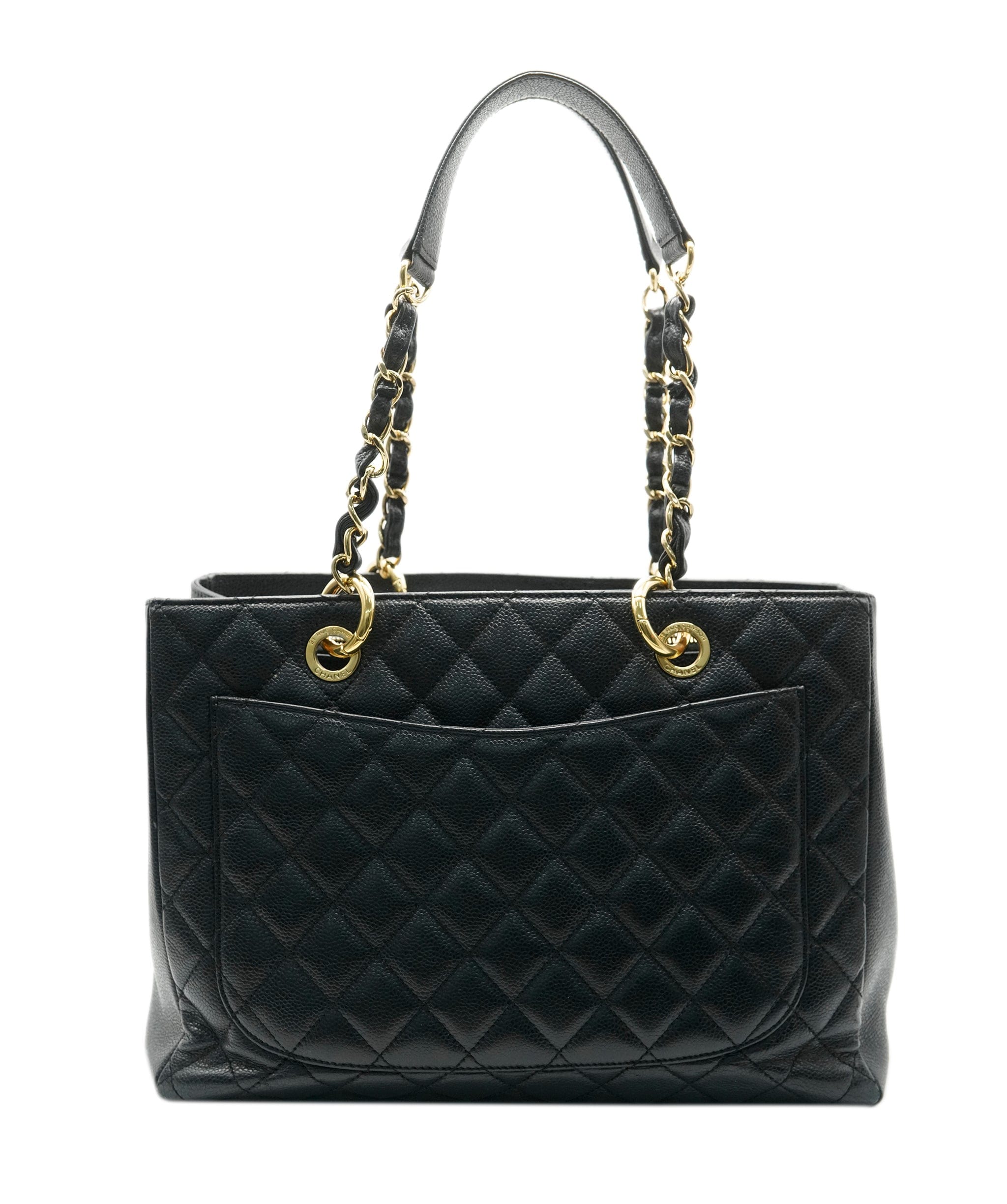 Chanel Chanel Black Quilted Caviar Grand Shopper ABC0525