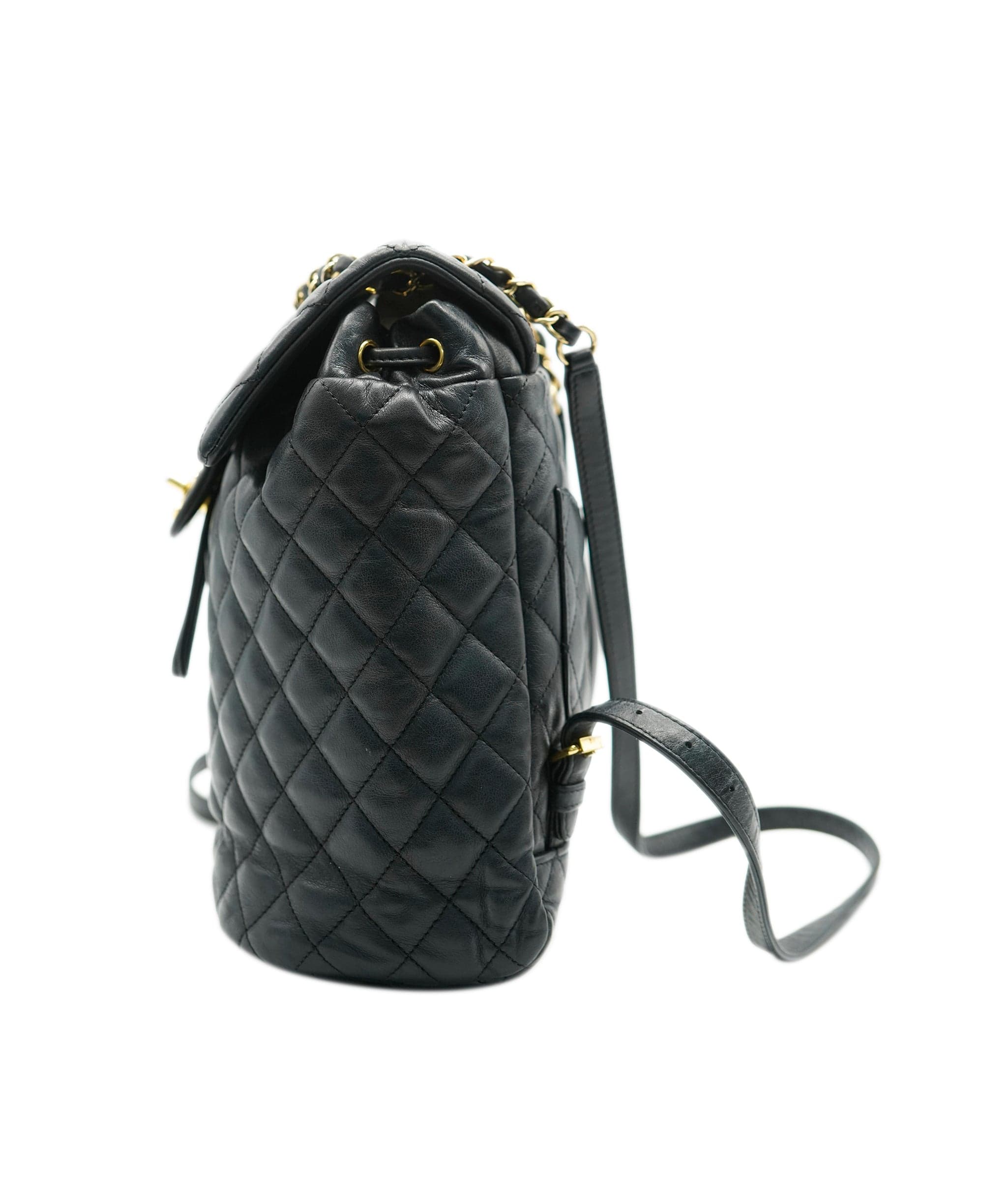 Chanel Chanel Black Quilted Lambskin Urban Spirit Backpack ABC0803