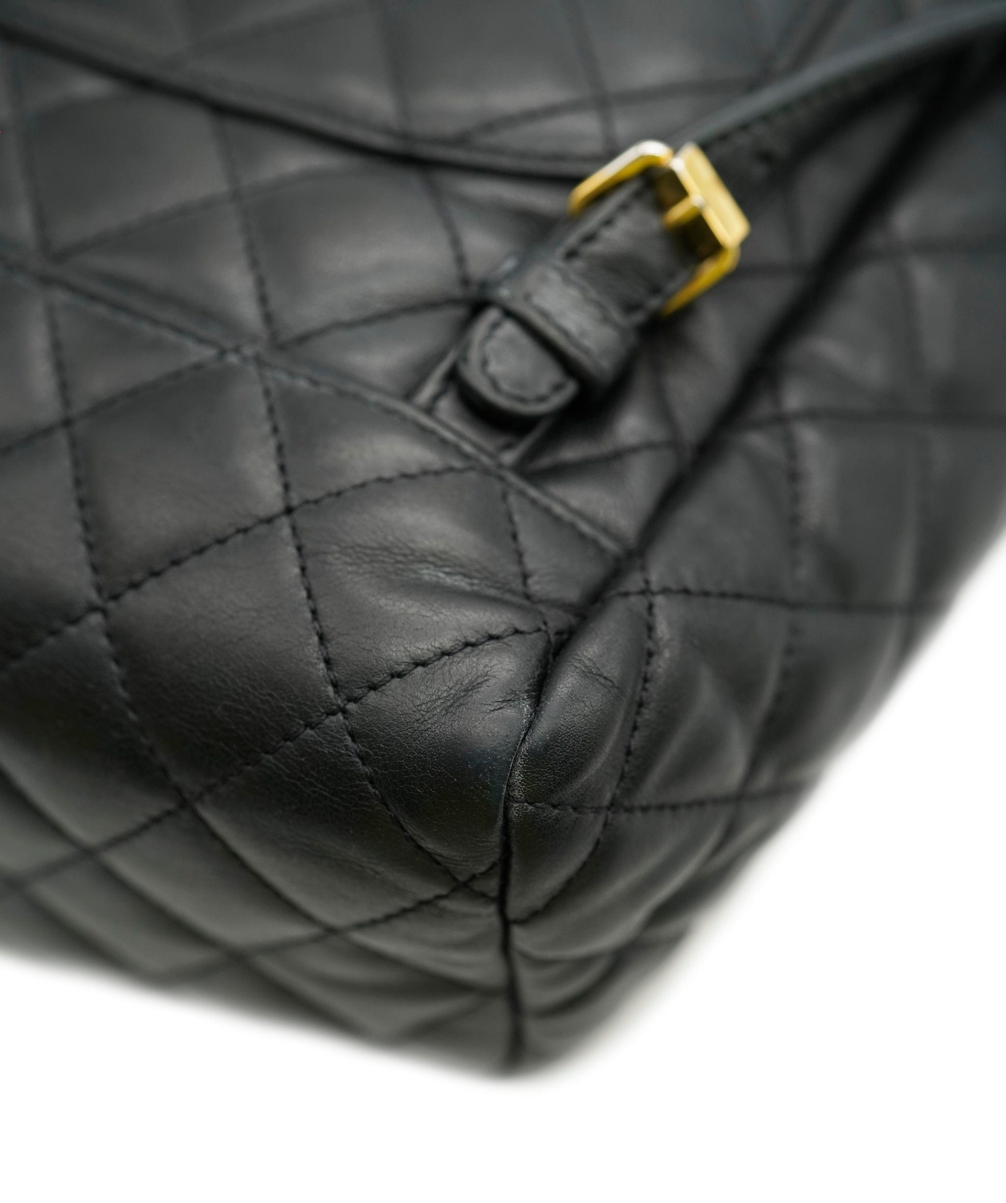 Chanel Chanel Black Quilted Lambskin Urban Spirit Backpack ABC0803